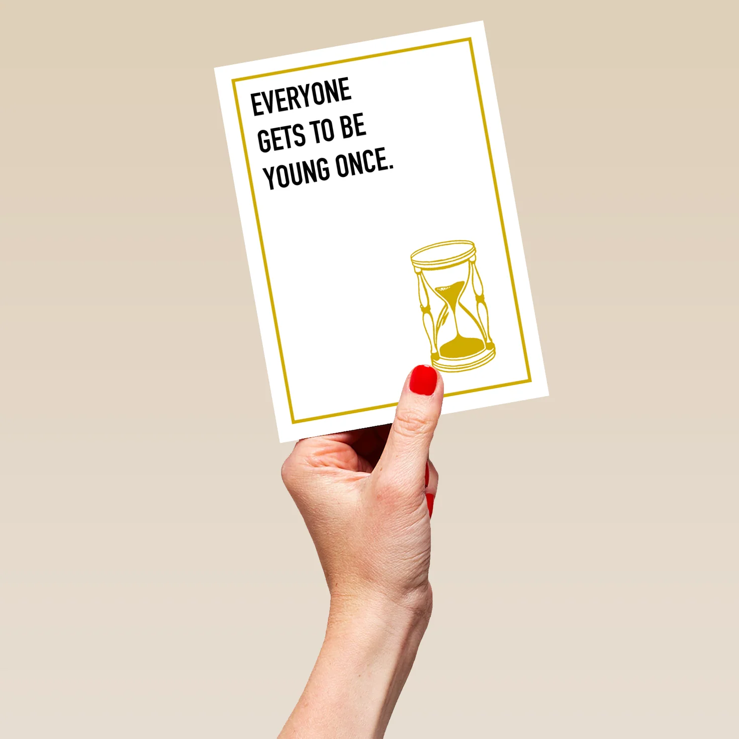 Personalised Young Once Egg Timer Card - Image 5