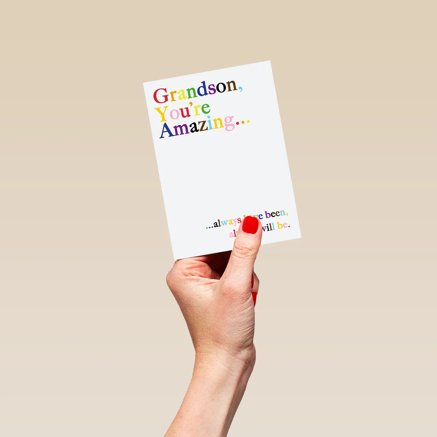 Personalised You're Amazing Card For Grandson - Image 4