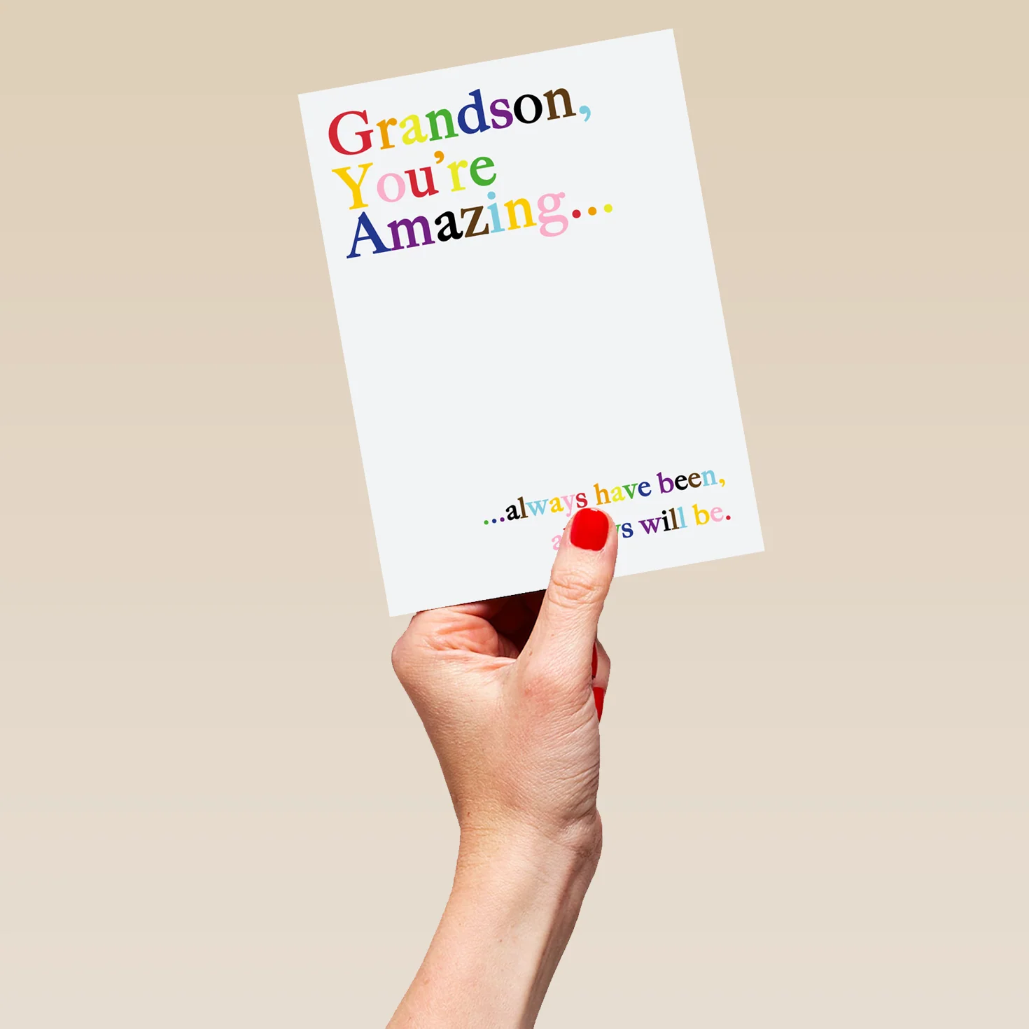 Personalised You're Amazing Card For Grandson - Image 5