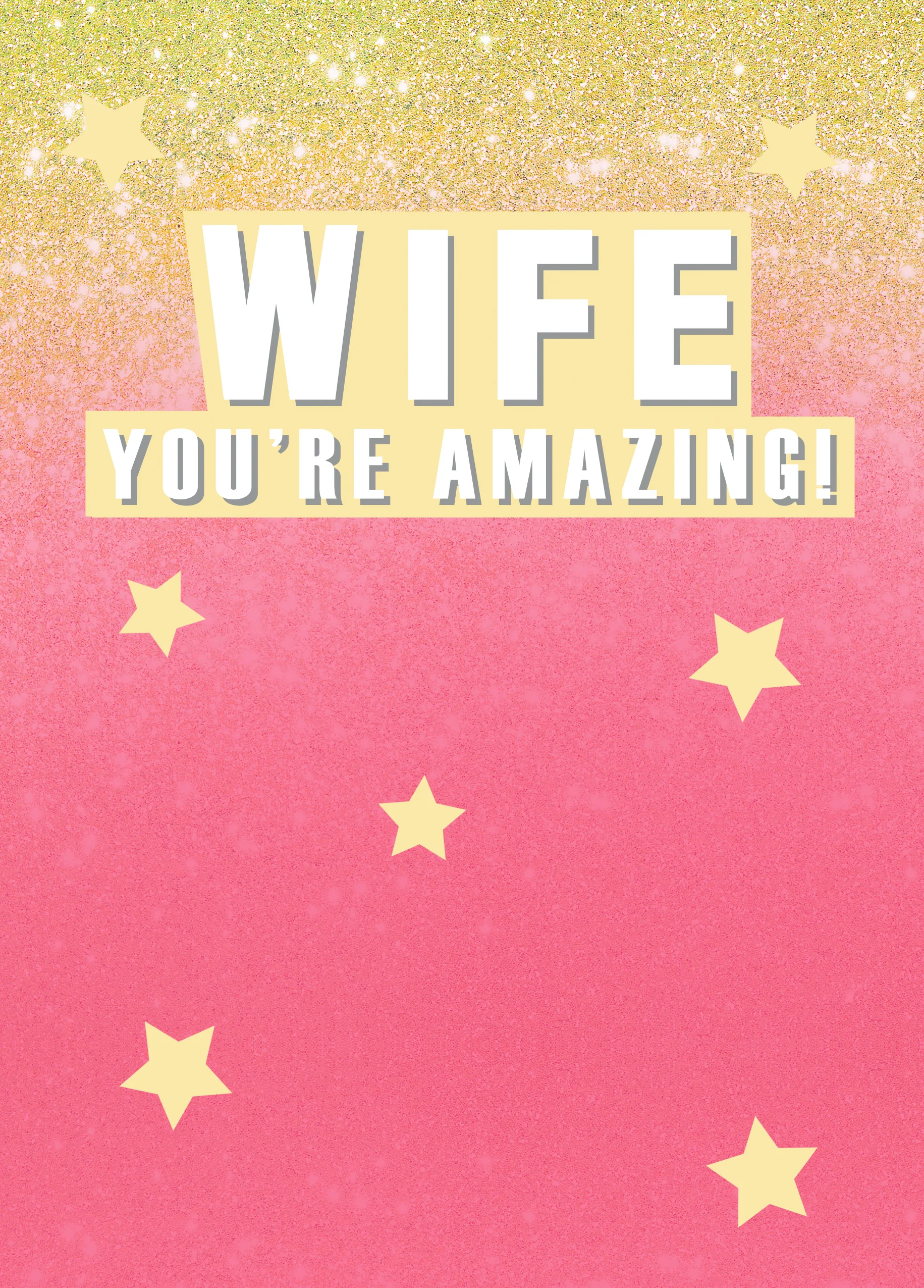Personalised You're Amazing Card For Wife