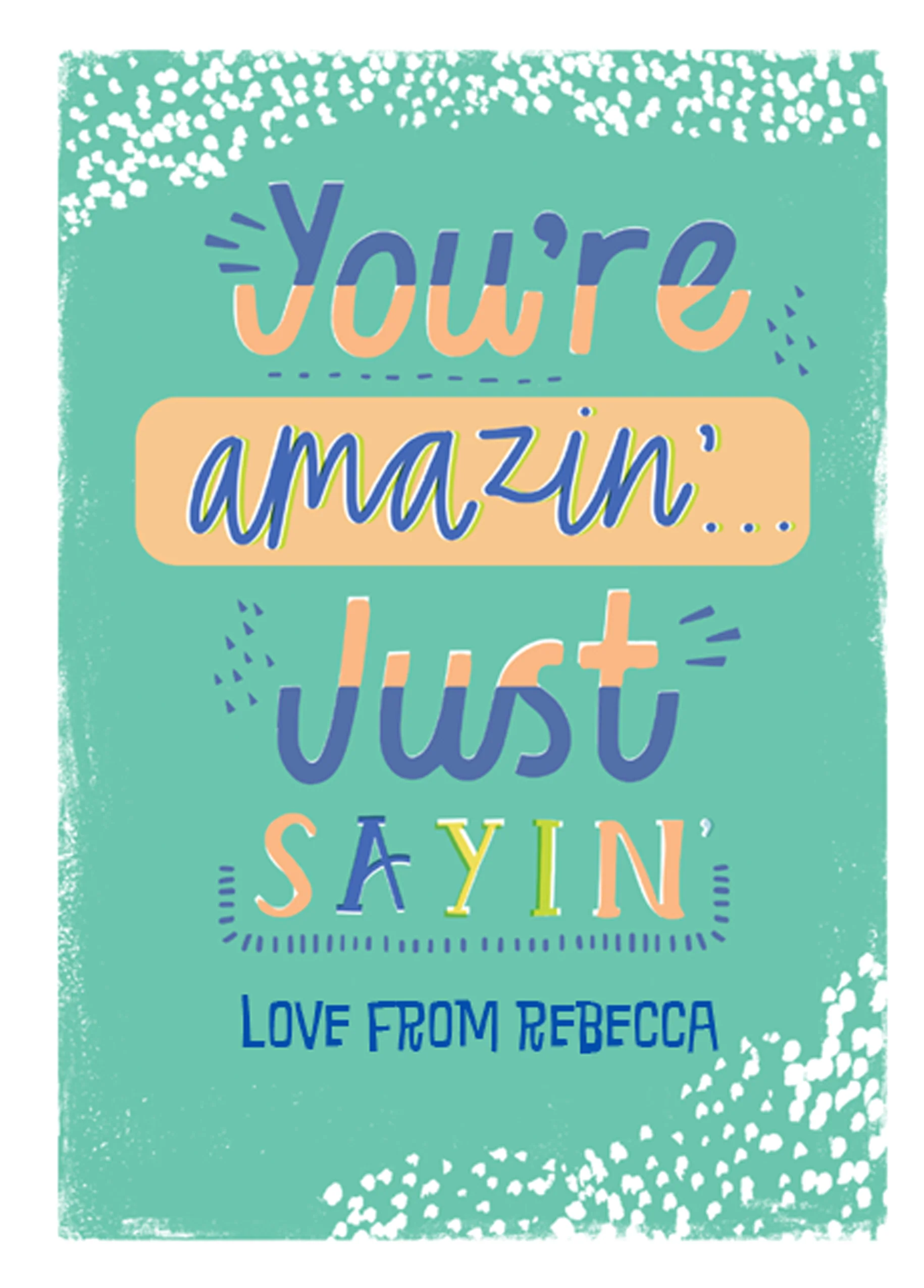 Personalised You're Amazing Father's Day Card