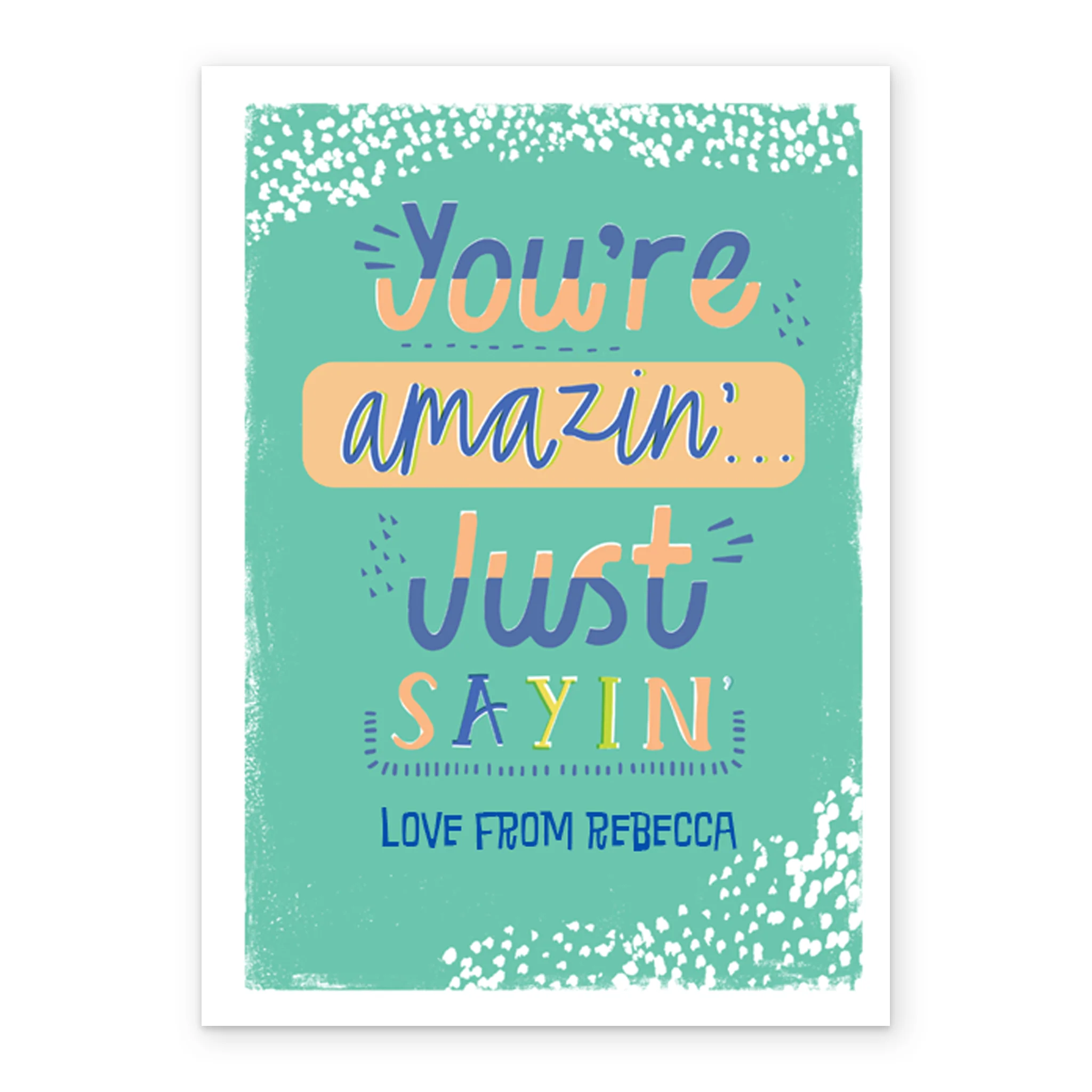 Personalised You're Amazing Father's Day Card - Image 2