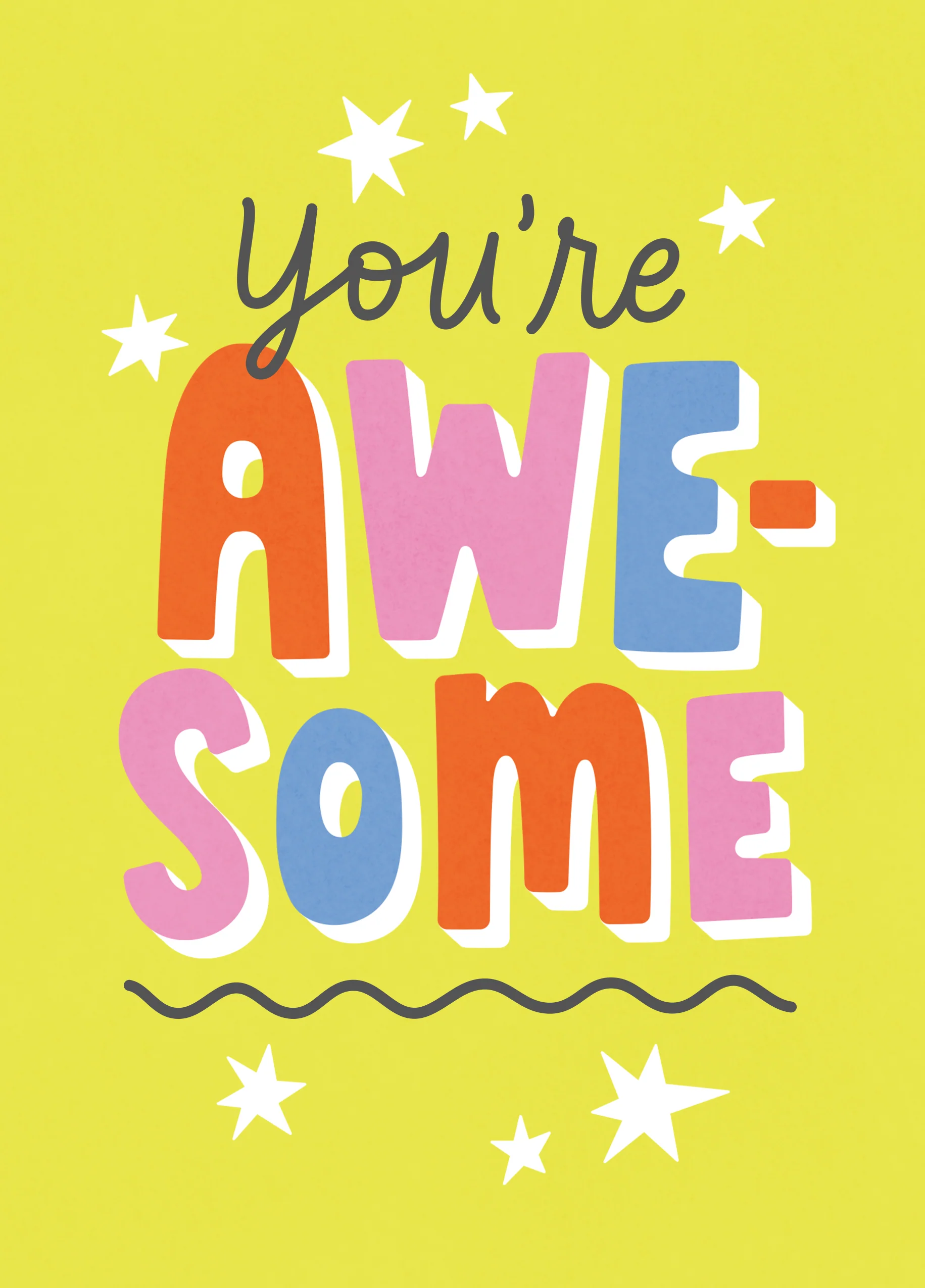 Personalised 'You're Awesome' Just to Say Card