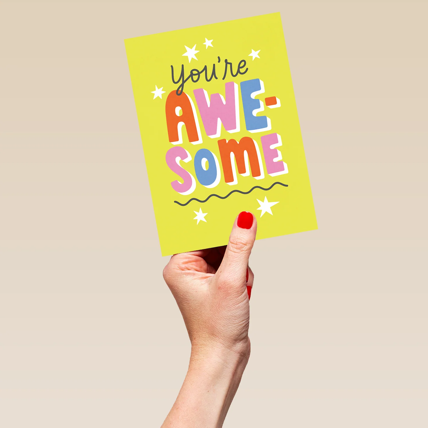 Personalised 'You're Awesome' Just to Say Card - Image 5
