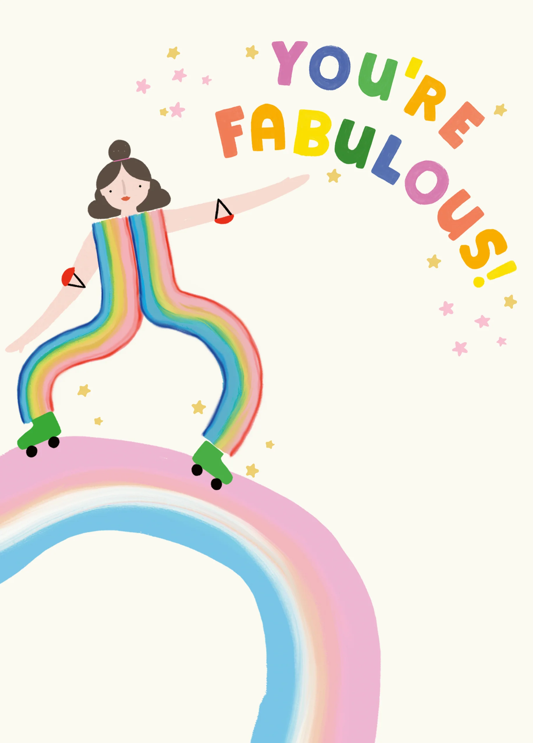 Personalised You're Fabulous Rainbow Mother's Day Card