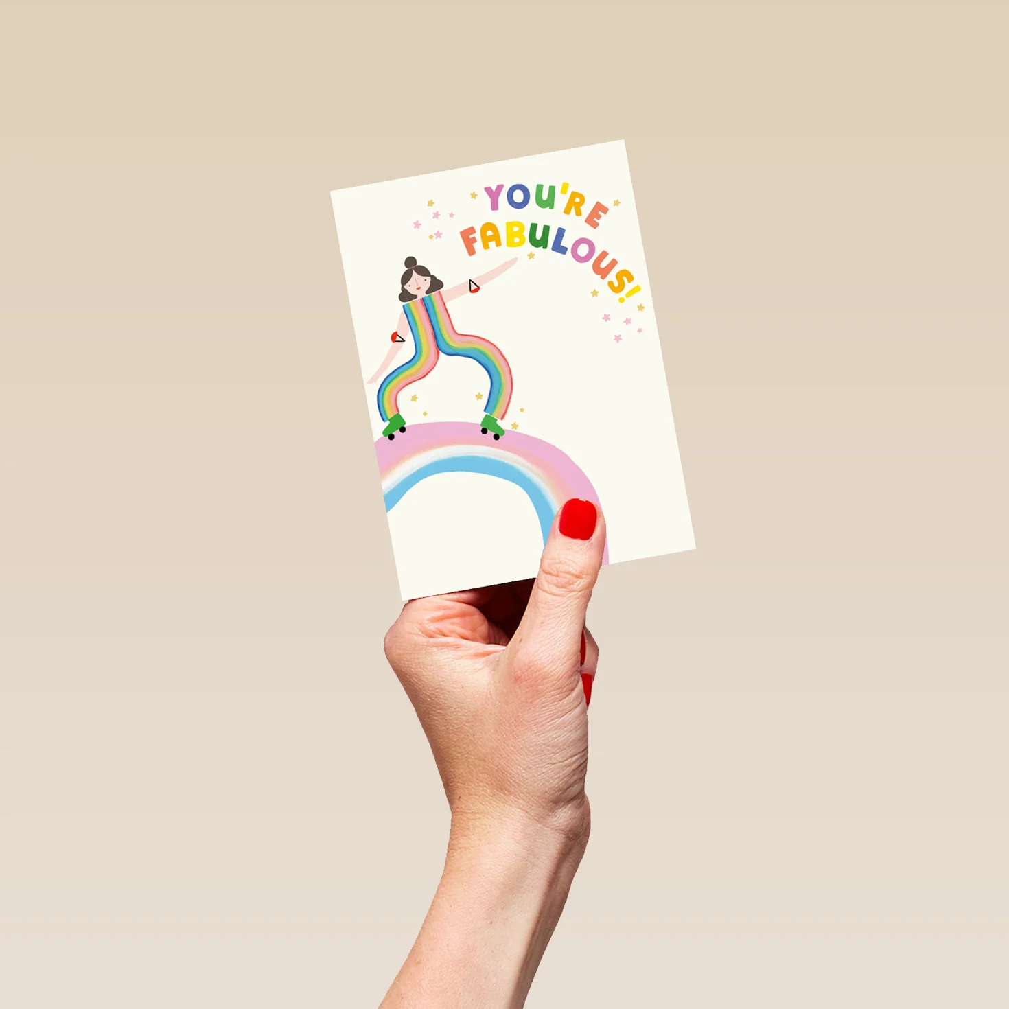 Personalised You're Fabulous Rainbow Mother's Day Card - Image 4