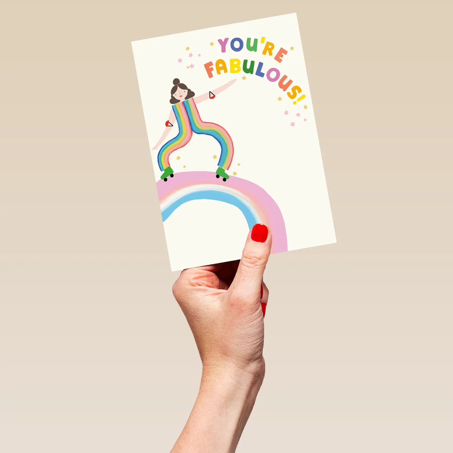 Personalised You're Fabulous Rainbow Mother's Day Card - Image 5