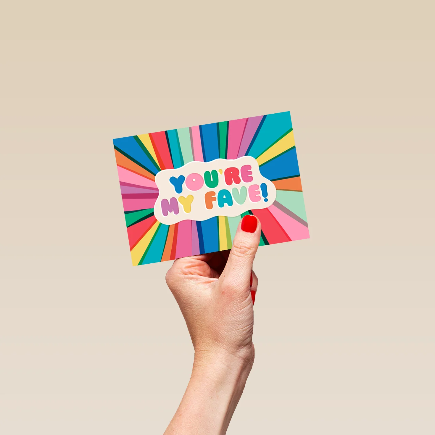 Personalised 'You're My Fave' Birthday Card - Image 4