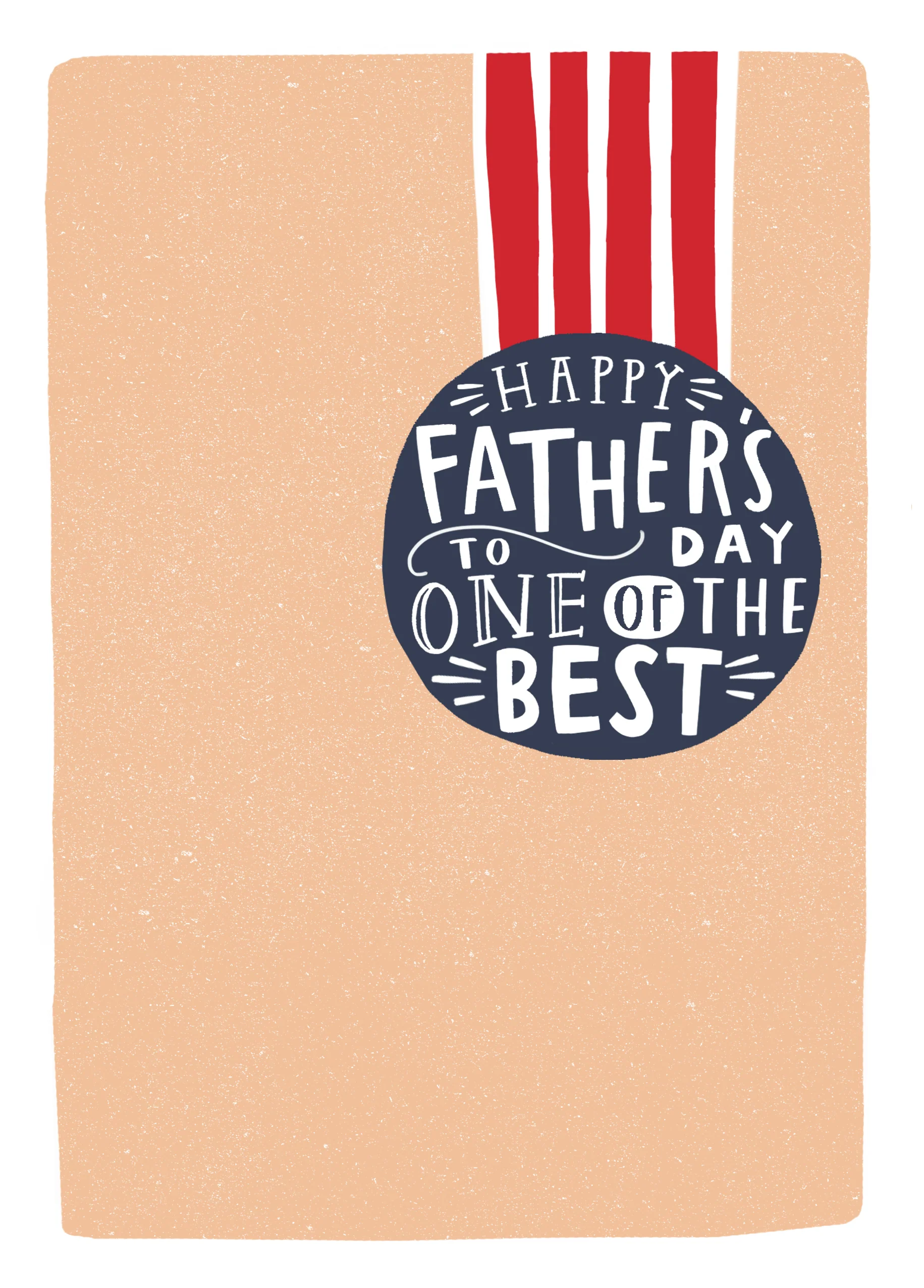 Personalised You're One Of The Best Father's Day Medal Card