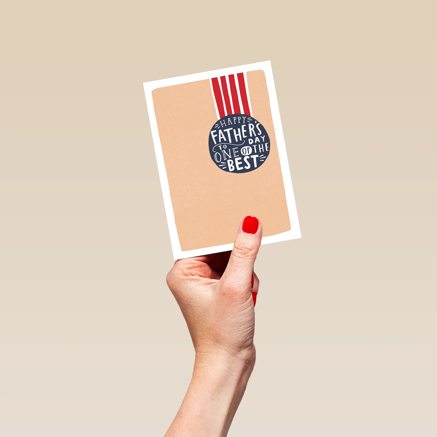 Personalised You're One Of The Best Father's Day Medal Card - Image 4