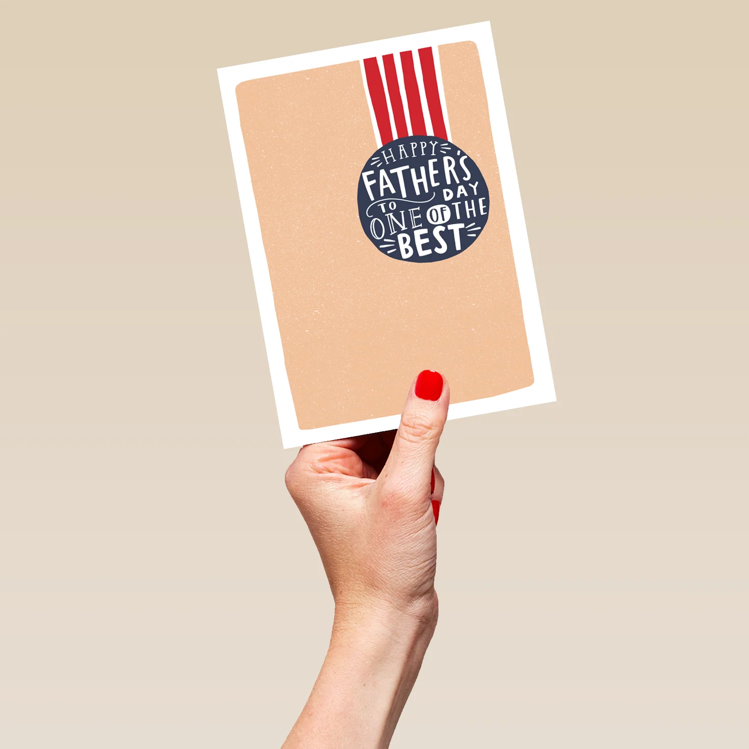 Personalised You're One Of The Best Father's Day Medal Card - Image 5