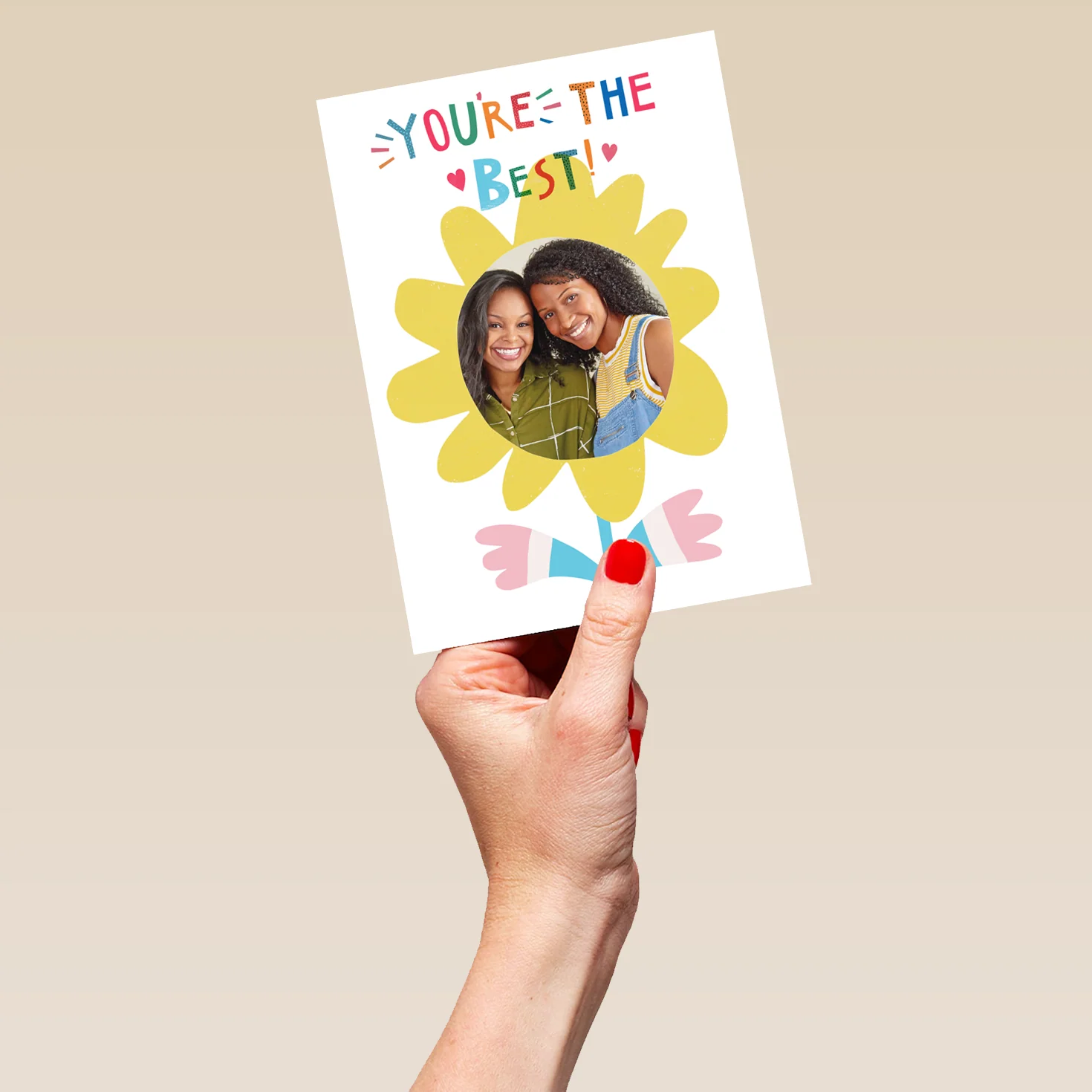 Personalised You're The Best Flower Mother's Day Photo Upload Card - Image 5