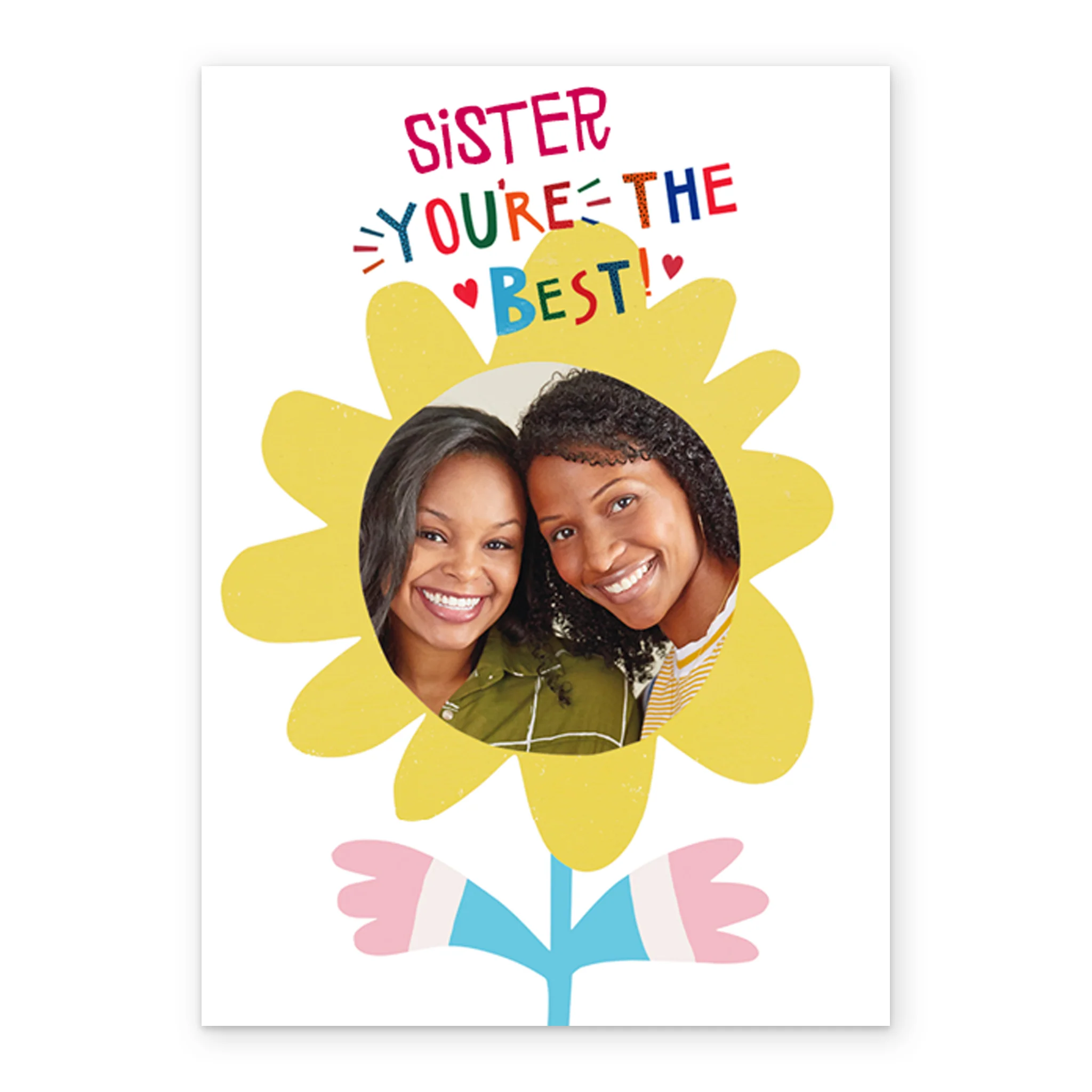 Personalised You're The Best Photo Card For Sister - Image 2