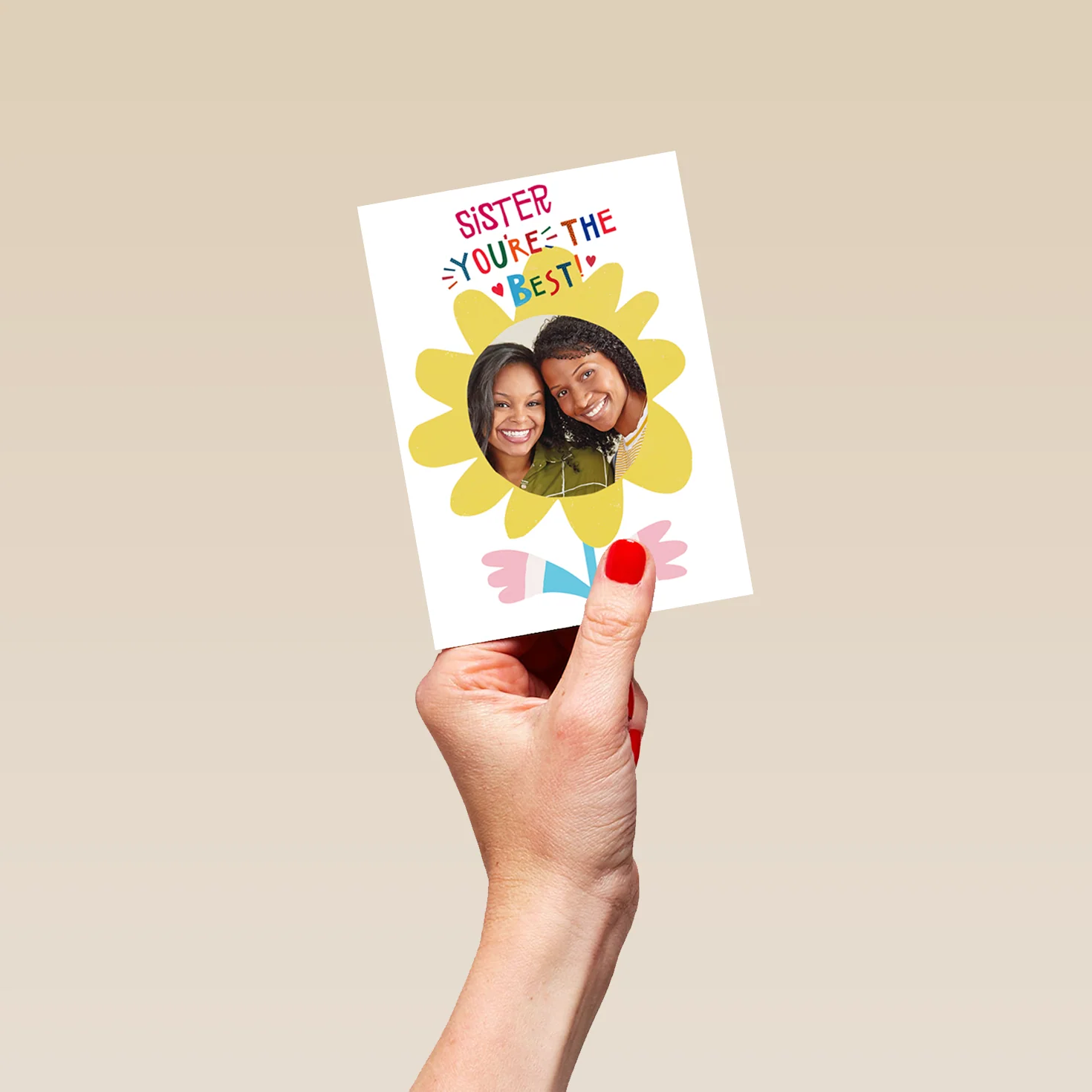 Personalised You're The Best Photo Card For Sister - Image 4