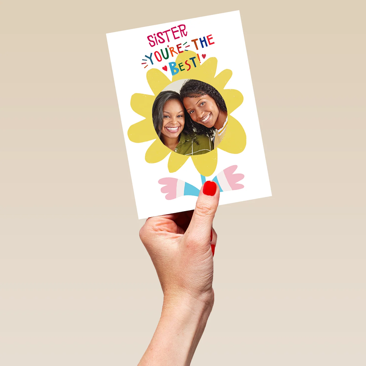Personalised You're The Best Photo Card For Sister - Image 5