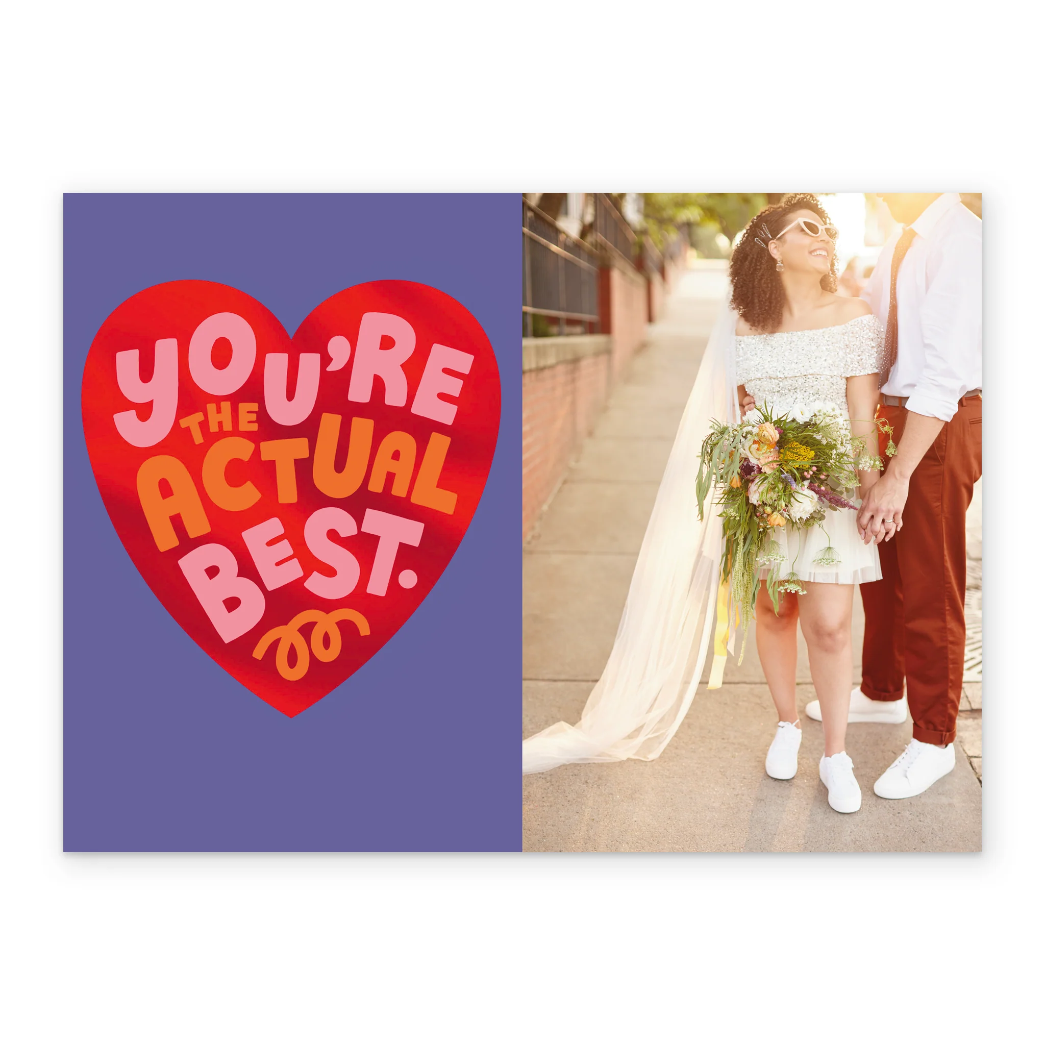 Personalised 'You're the Best' Photo Upload Valentine's Day Card - Image 2