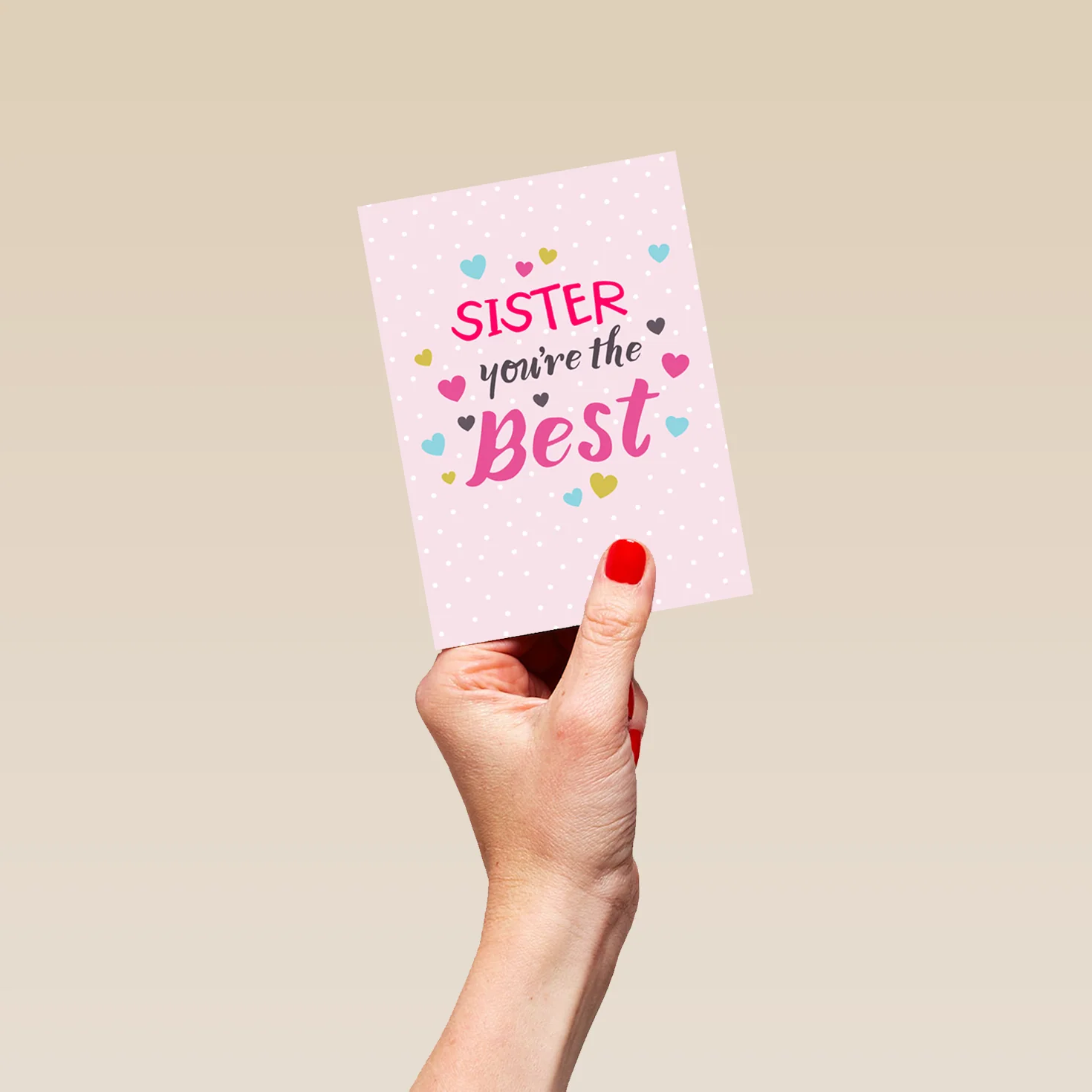 Personalised You're The Best Sister Card - Image 4