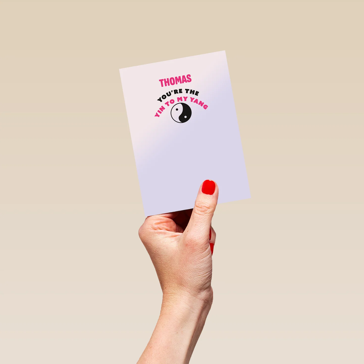 Personalised You're The Yin To My Yang Valentine's Day Card - Image 4