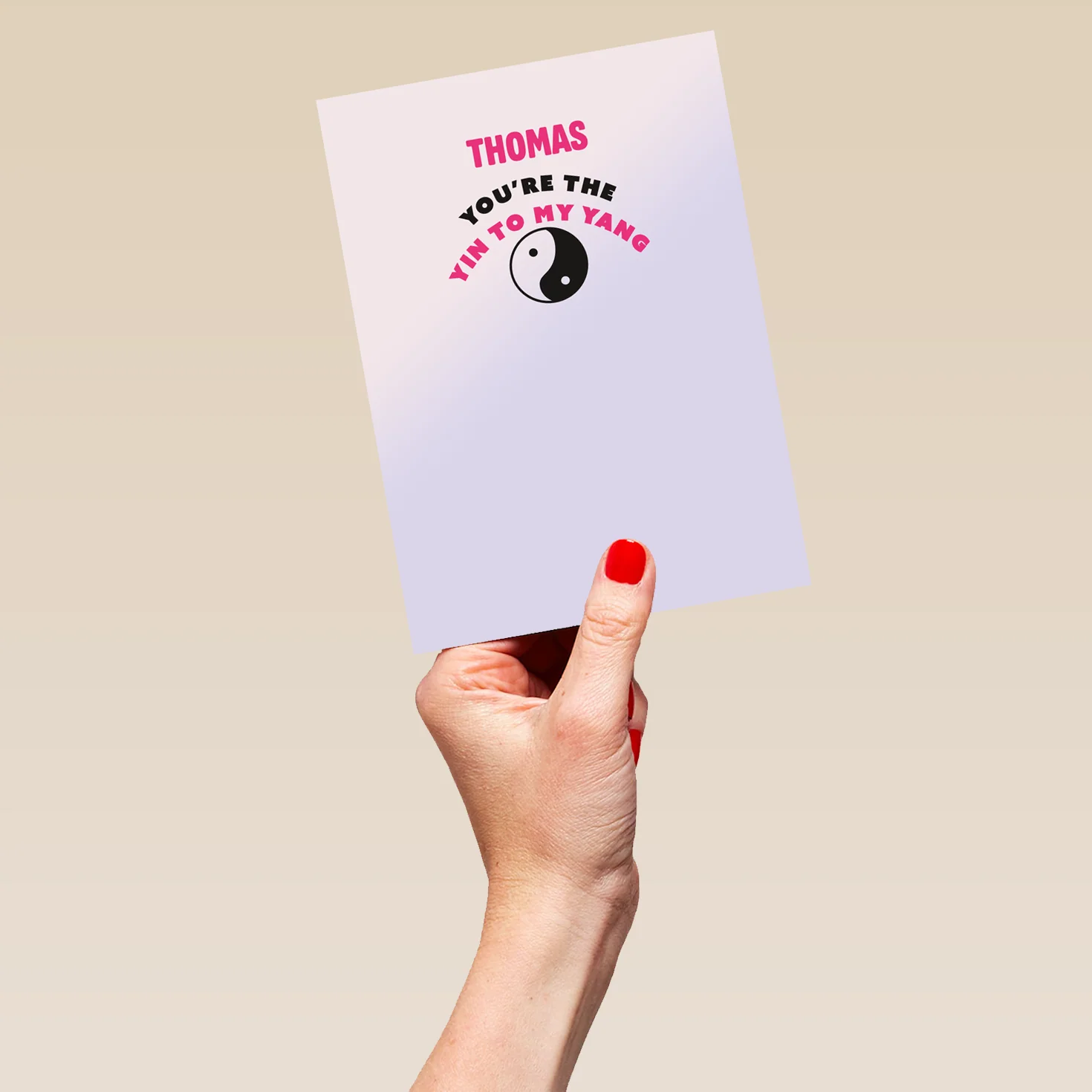 Personalised You're The Yin To My Yang Valentine's Day Card - Image 5