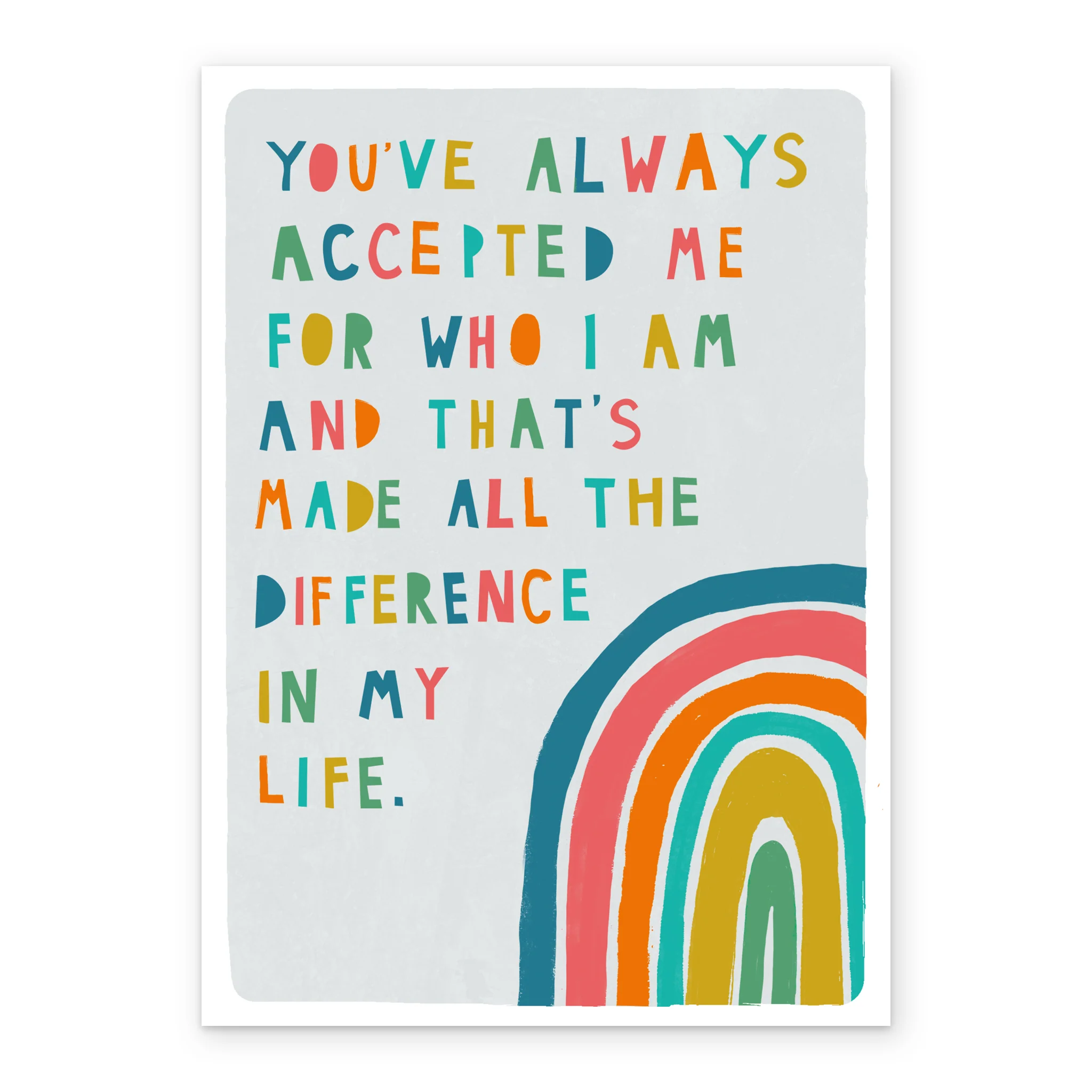 Personalised You've Always Accepted Me Father's Day Card - Image 2