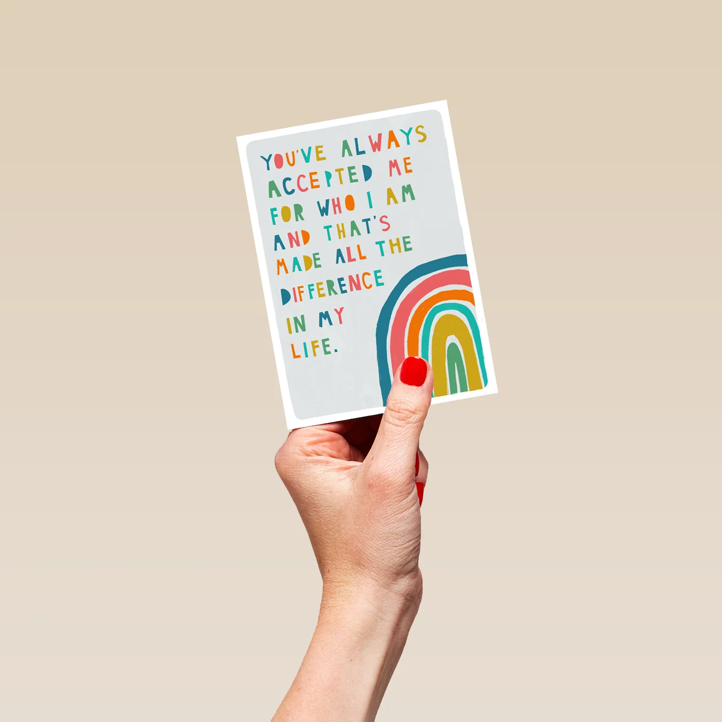 Personalised You've Always Accepted Me Father's Day Card - Image 4