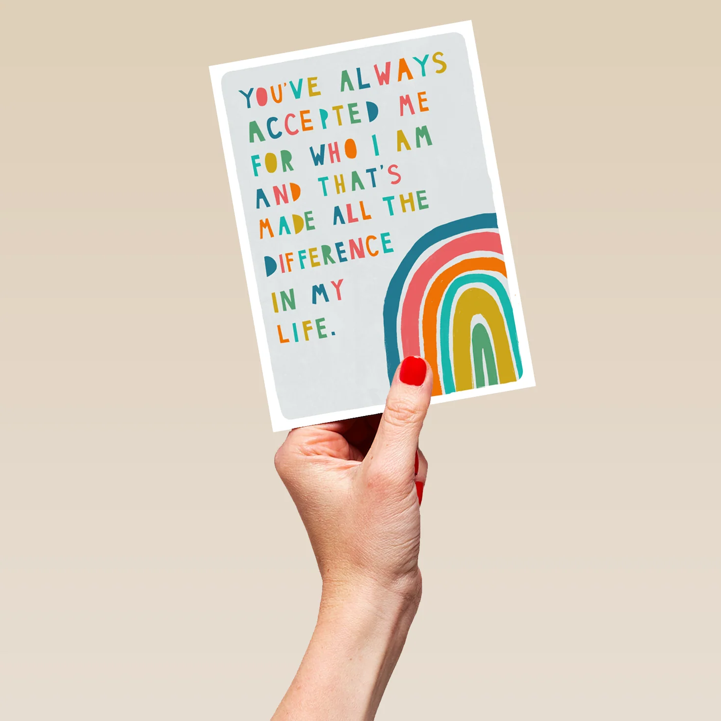 Personalised You've Always Accepted Me Father's Day Card - Image 5