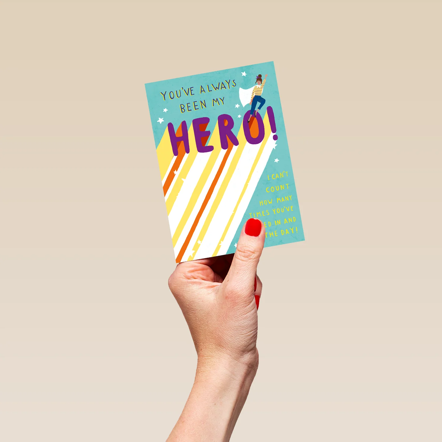 Personalised You've Always Been My Hero Mother's Day Card - Image 4