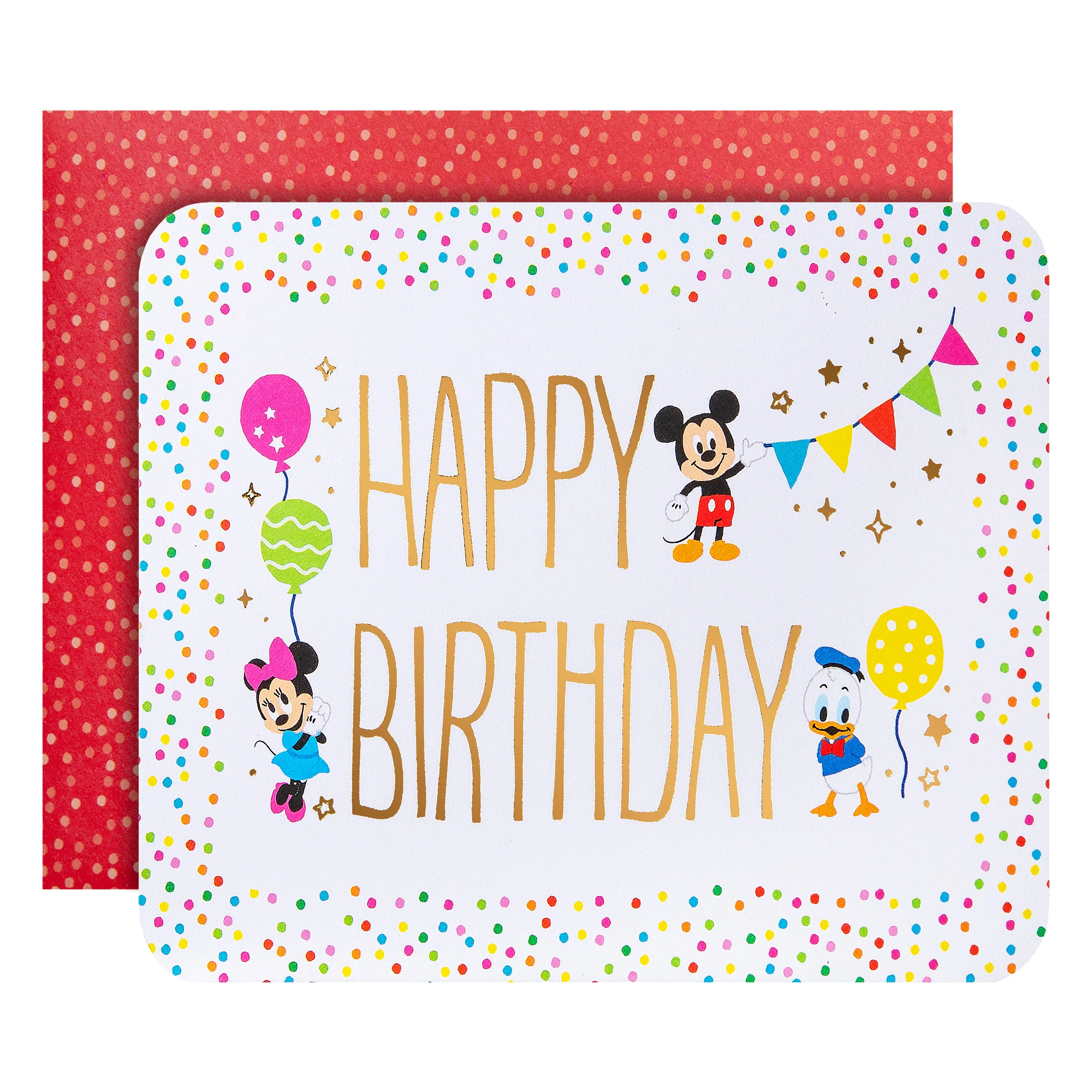 Pop-up Birthday Card - 3D Disney Mickey & Minnie Pop-Up Birthday Scene Design - Image 2