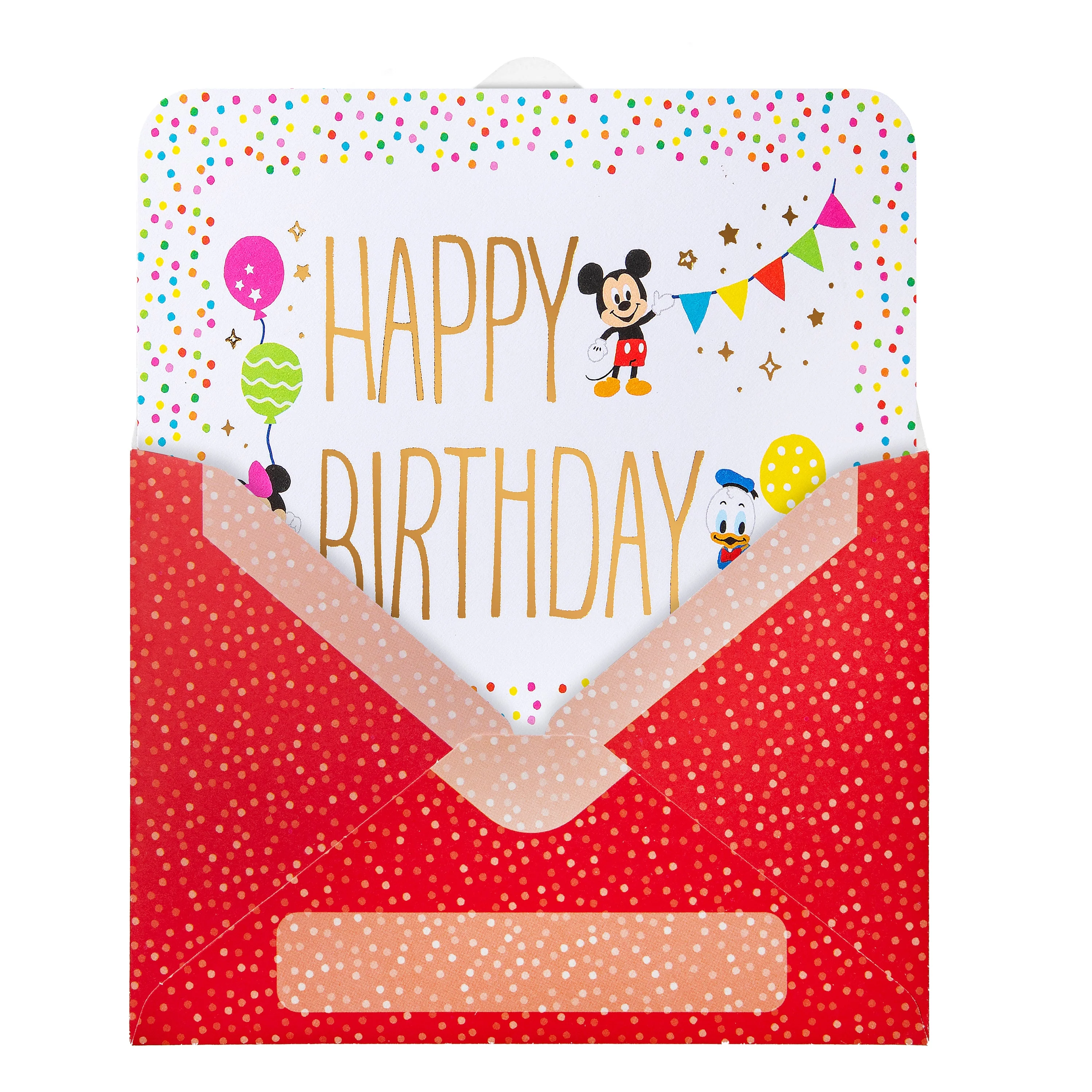 Pop-up Birthday Card - 3D Disney Mickey & Minnie Pop-Up Birthday Scene Design - Image 5