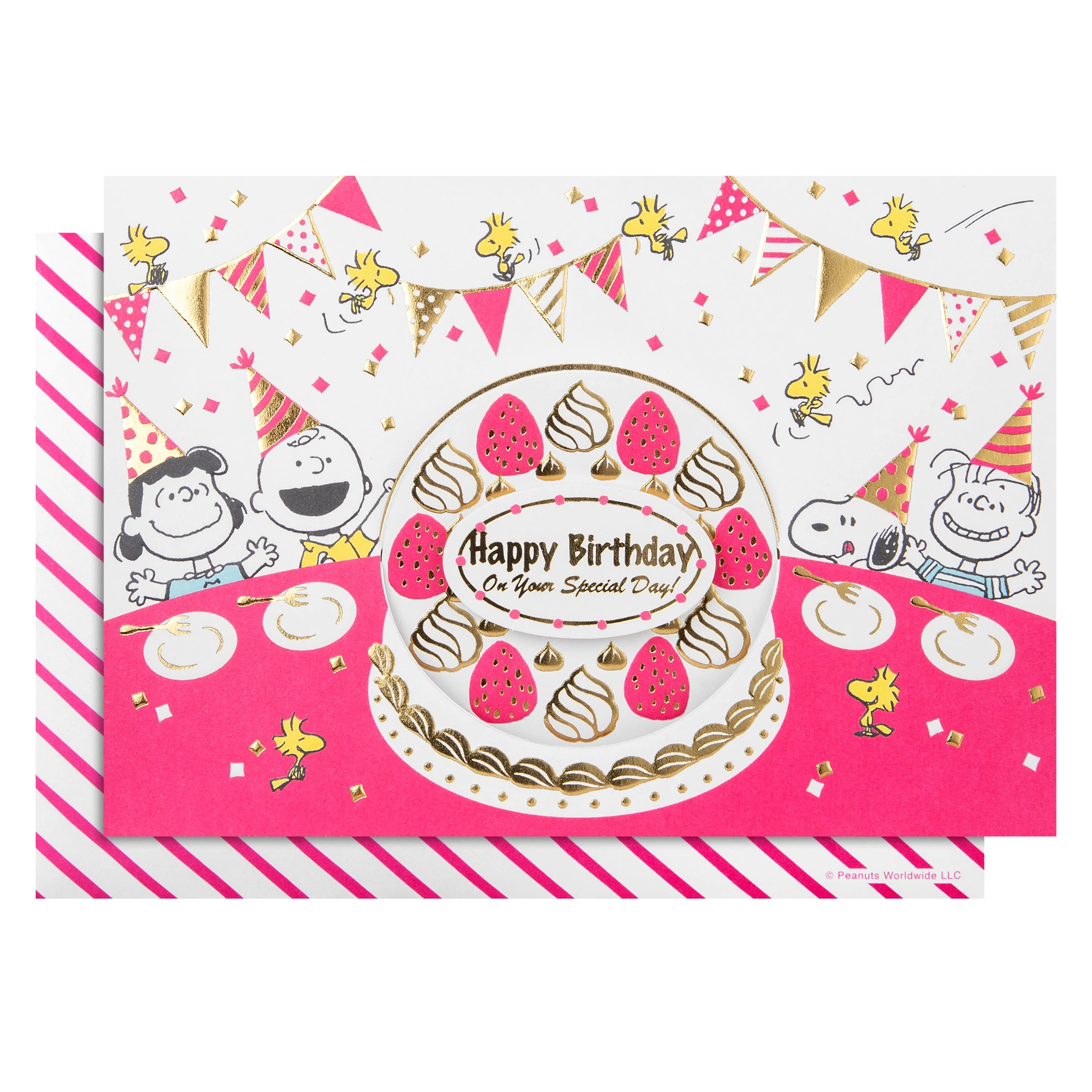 Pop-Up Birthday Card - 3D SNOOPY & PEANUTS™ Pop-Up Birthday Cake Design - Image 2