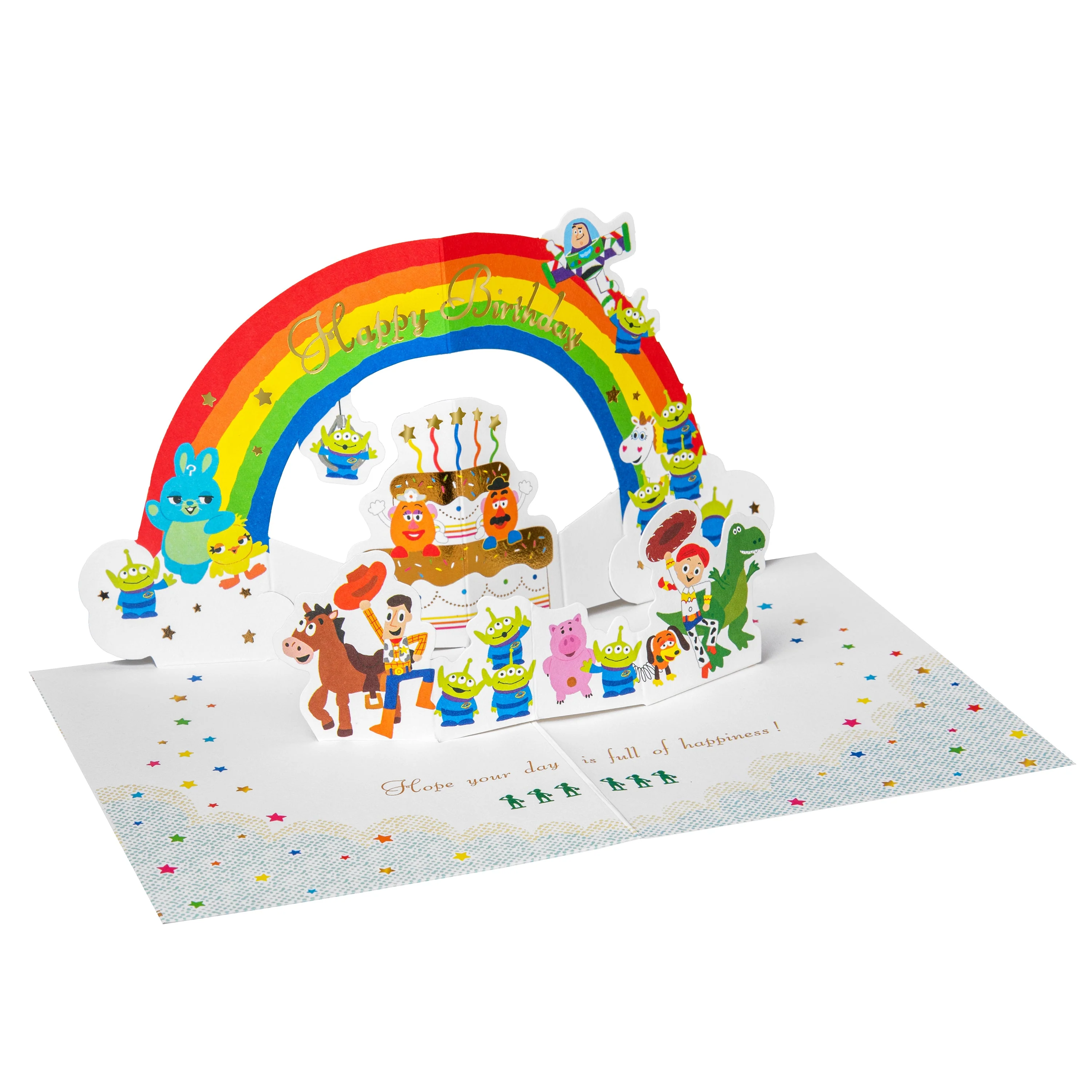 Pop-Up Birthday Card - 3D Toy Story Rainbow Pop-Up Design