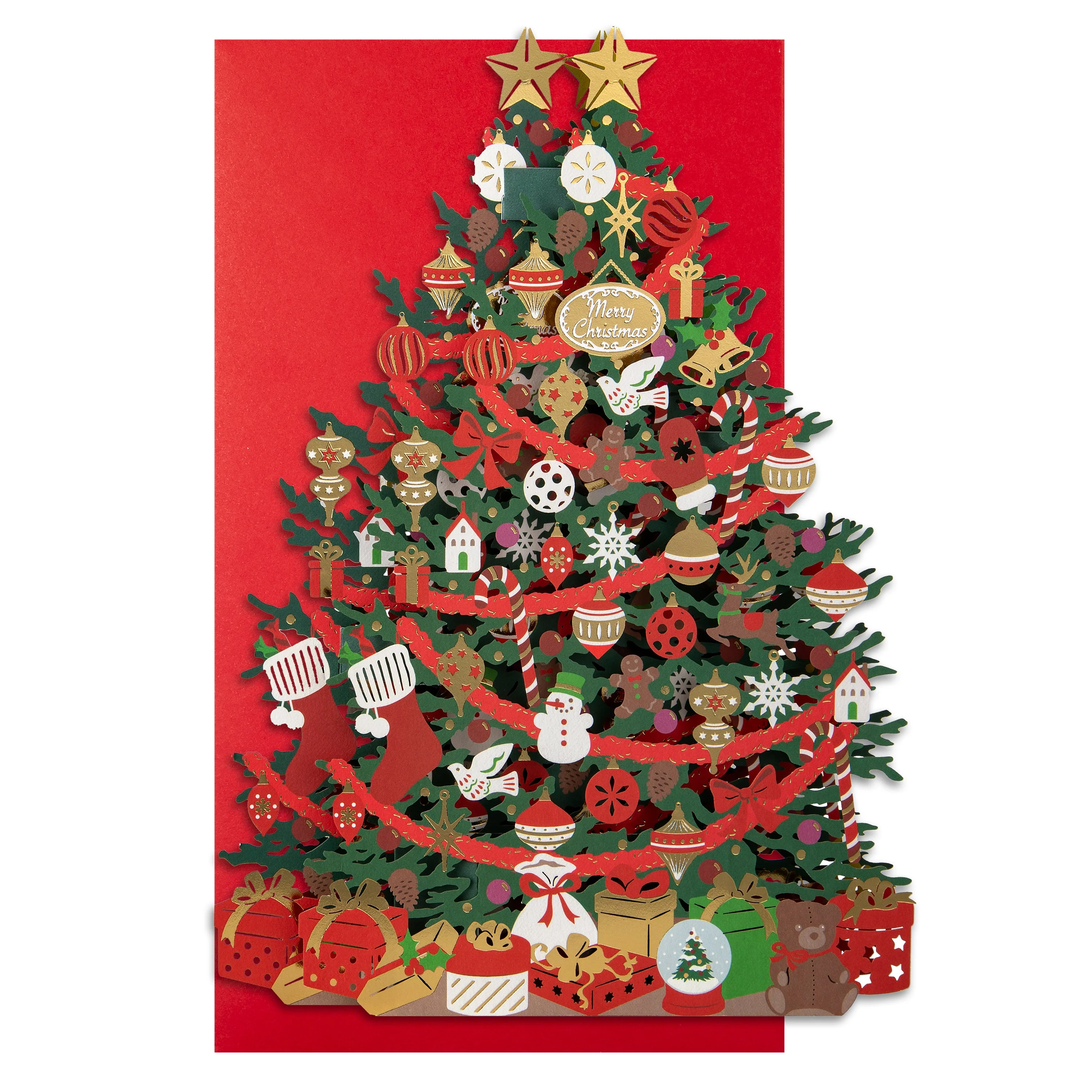 Pop-Up Christmas Card - 3D Laser Cut Pop-Up Christmas Tree Design - Image 2