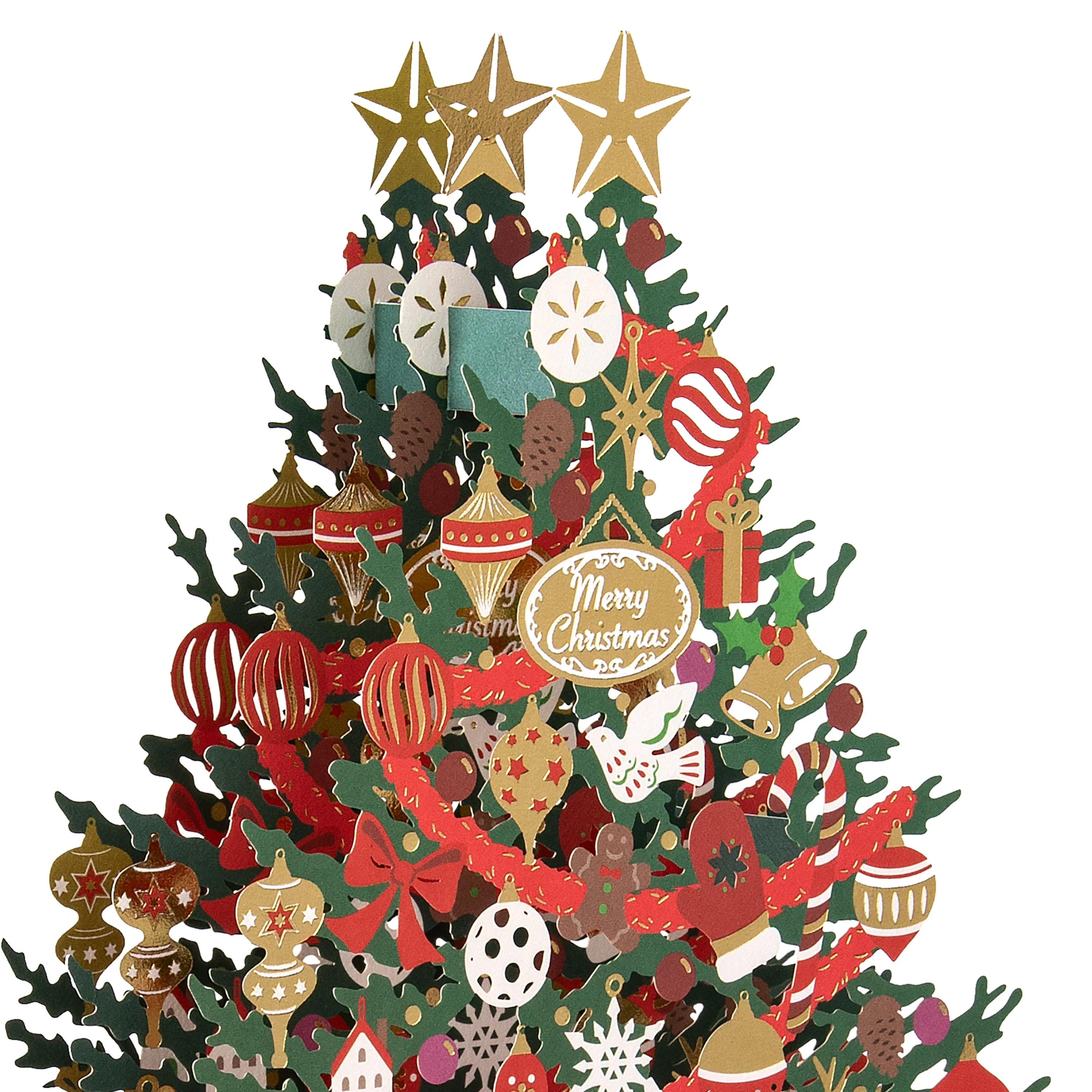 Pop-Up Christmas Card - 3D Laser Cut Pop-Up Christmas Tree Design - Image 3