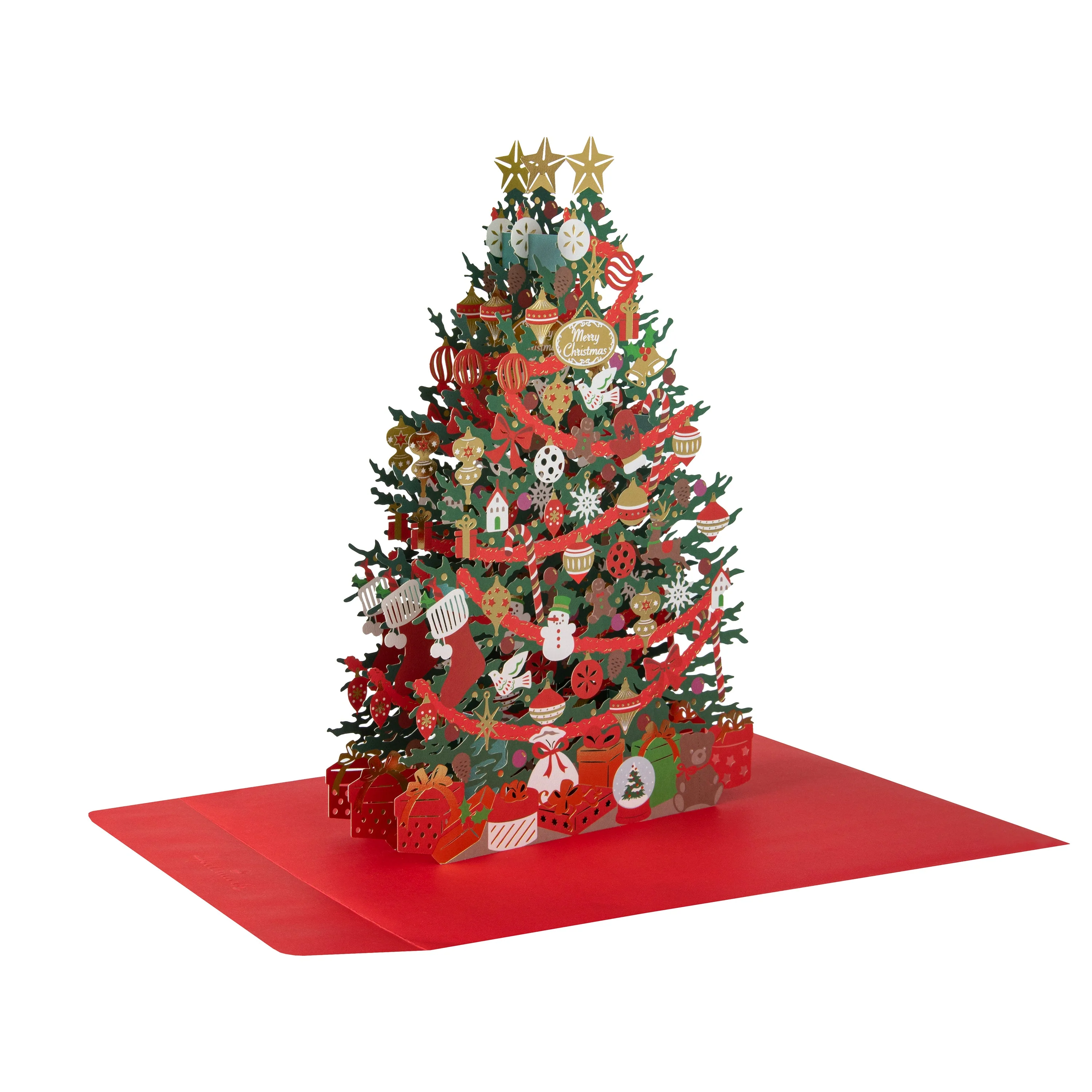 Pop-Up Christmas Card - 3D Laser Cut Pop-Up Christmas Tree Design - Image 6