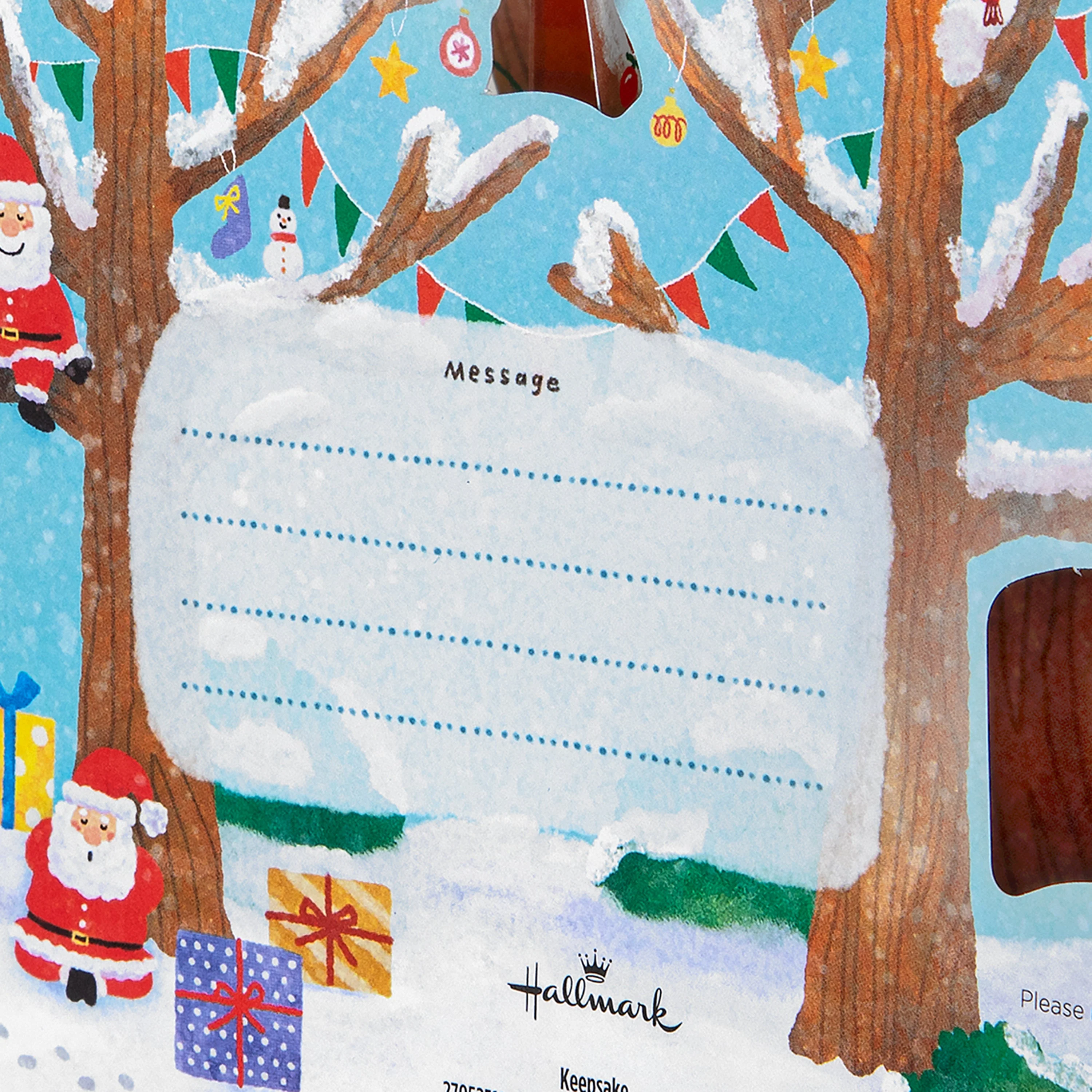 Pop-Up Christmas Card - 3D Pop-Up Festive Treehouse Scene - Image 5