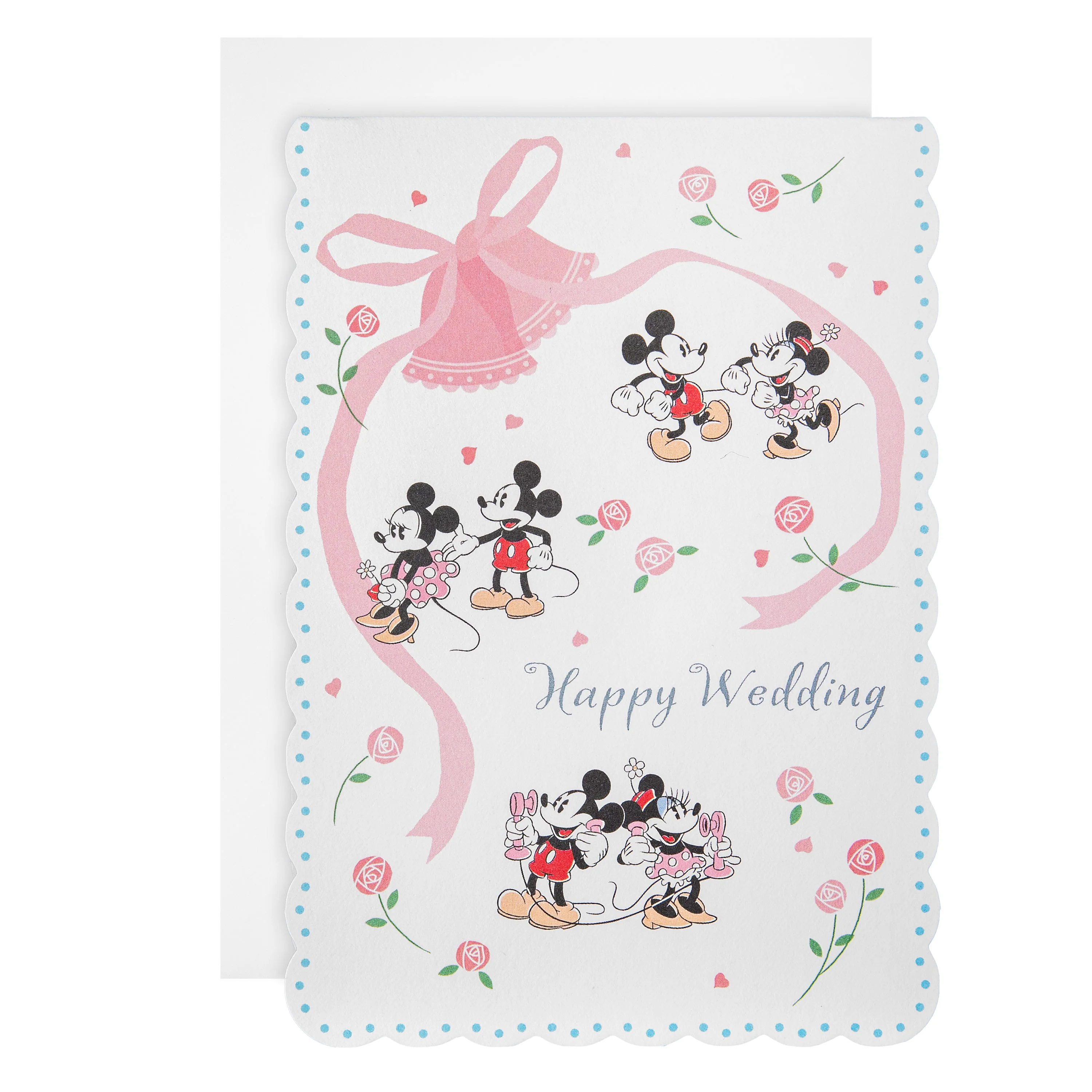 Pop-Up Wedding Card - 3D Disney Mickey & Minnie Pop-Up Wedding Cake Design - Image 2