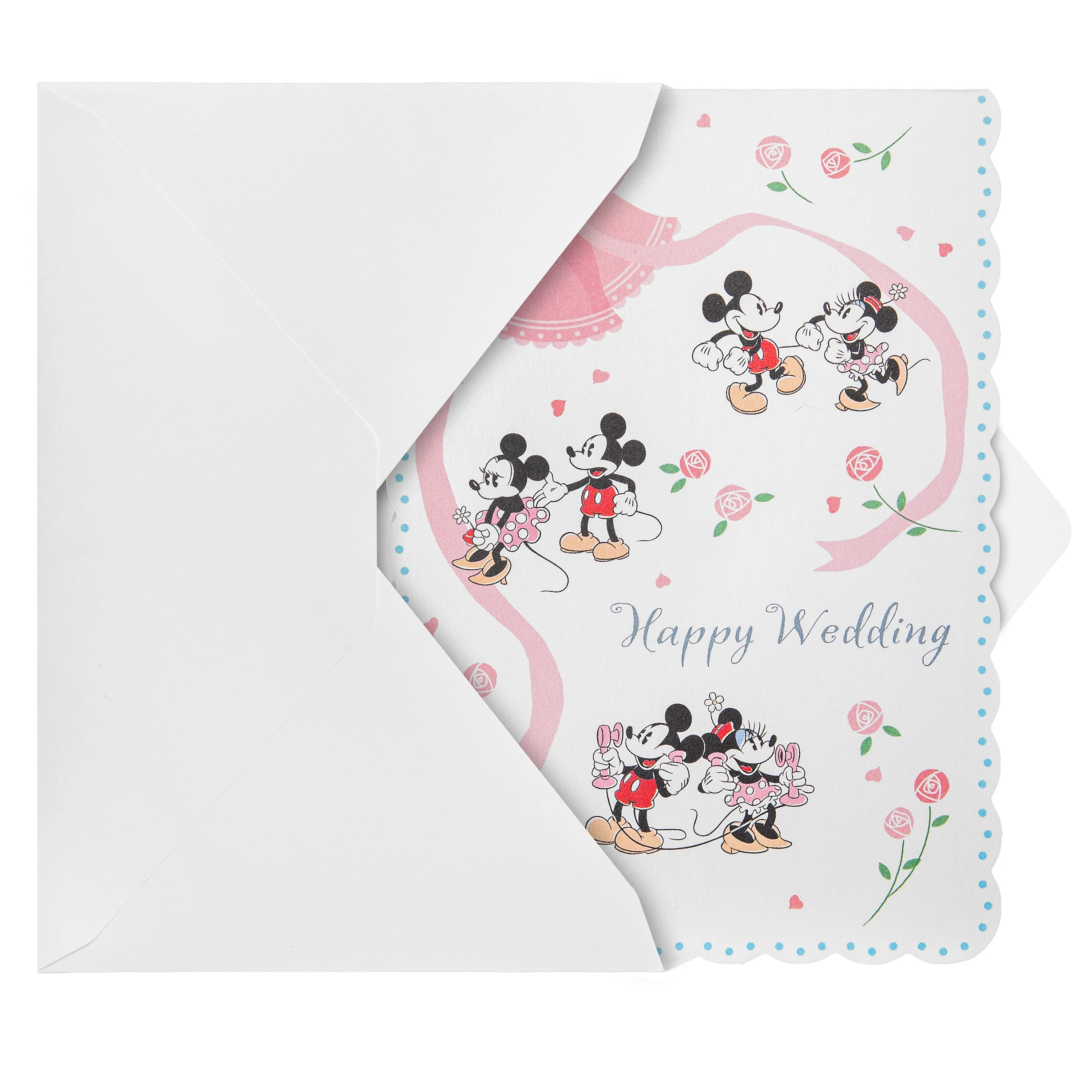 Pop-Up Wedding Card - 3D Disney Mickey & Minnie Pop-Up Wedding Cake Design - Image 5