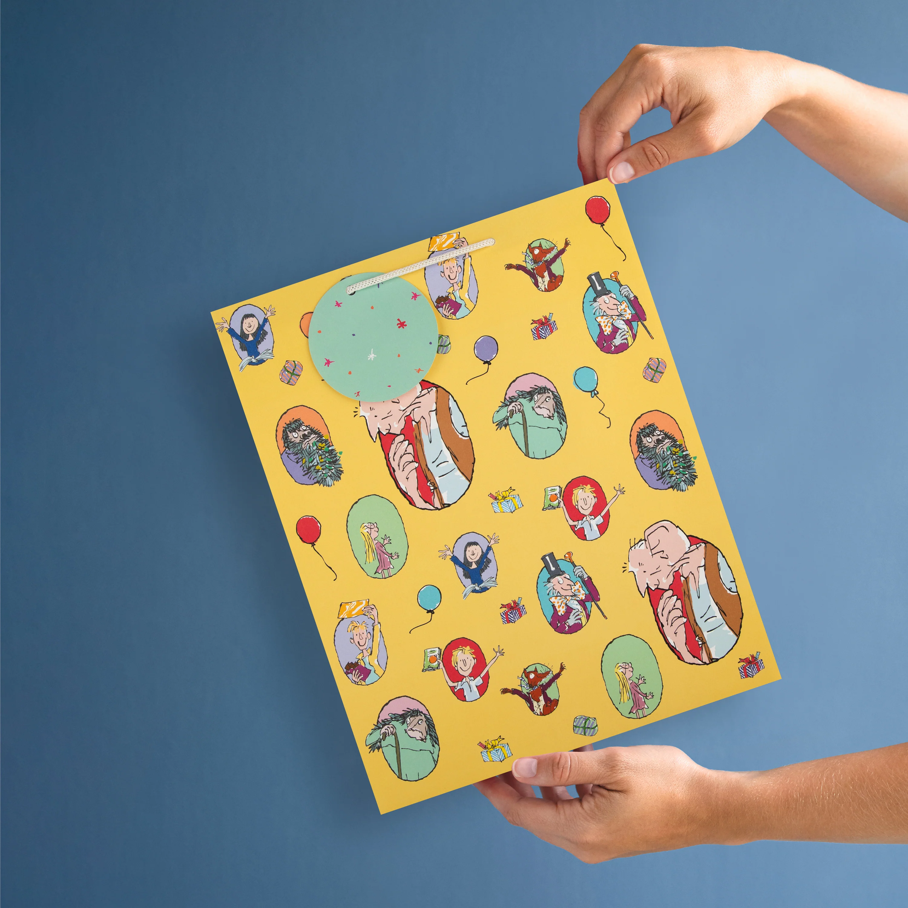 Roald Dahl & Quentin Blake Characters Birthday Gift Bag Multipack - 3 Bags in 1 Fun Design - Image 2