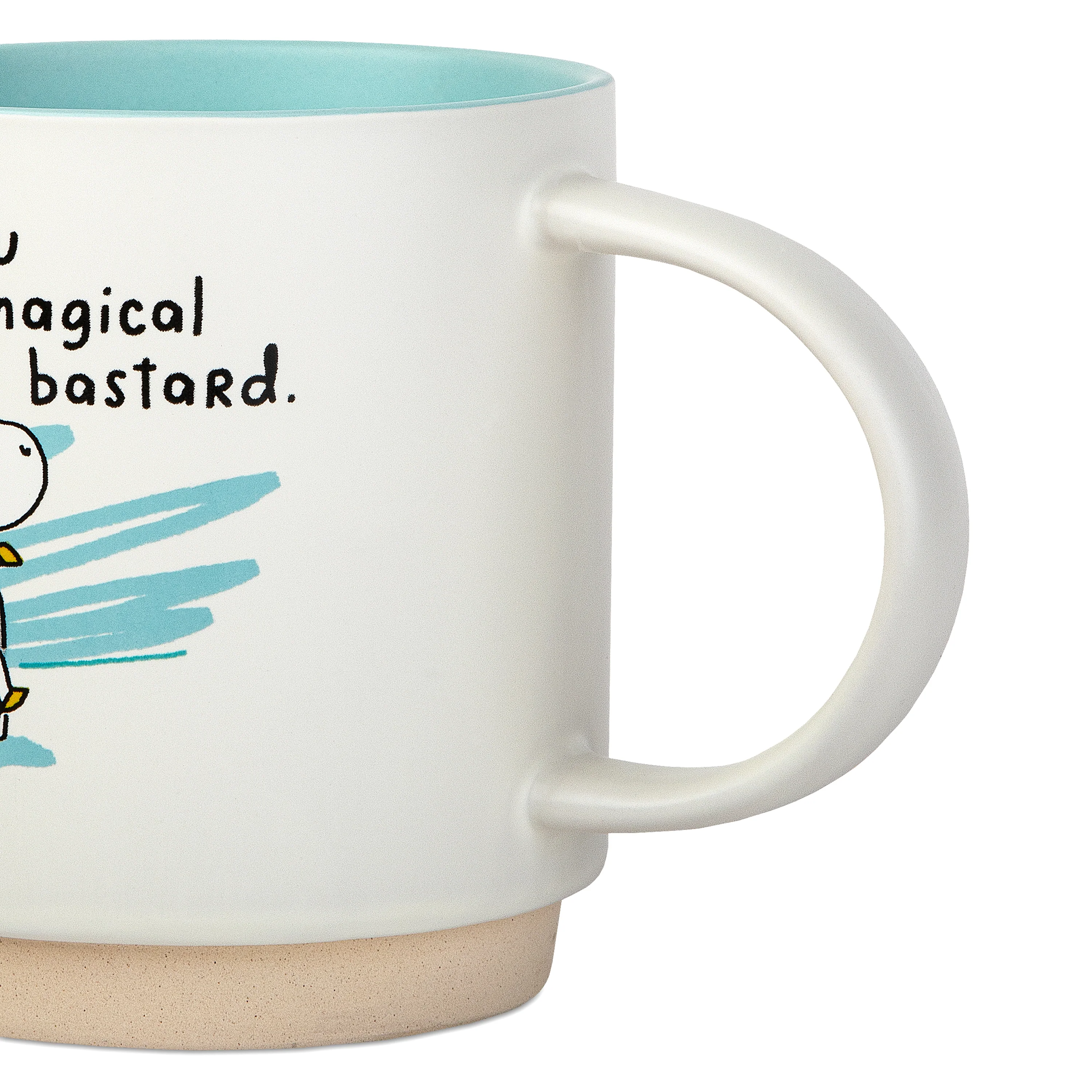 Shoebox Funny Ceramic Mug - Rainbow Unicorn 'You Magical Bastard' - Image 4