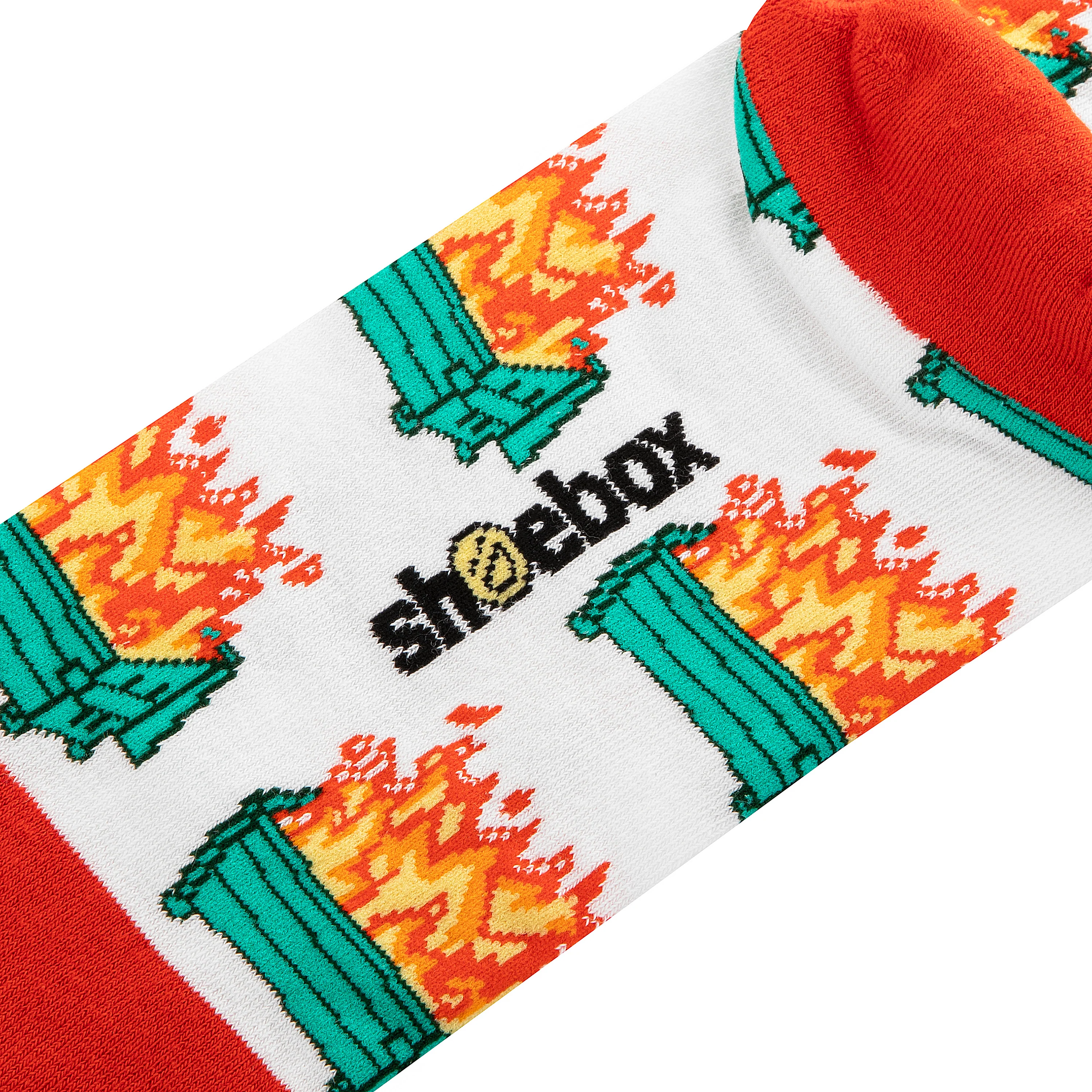 Shoebox Funny Pair of Socks - Dumpster Fires 'Everything's Fine' - Image 4