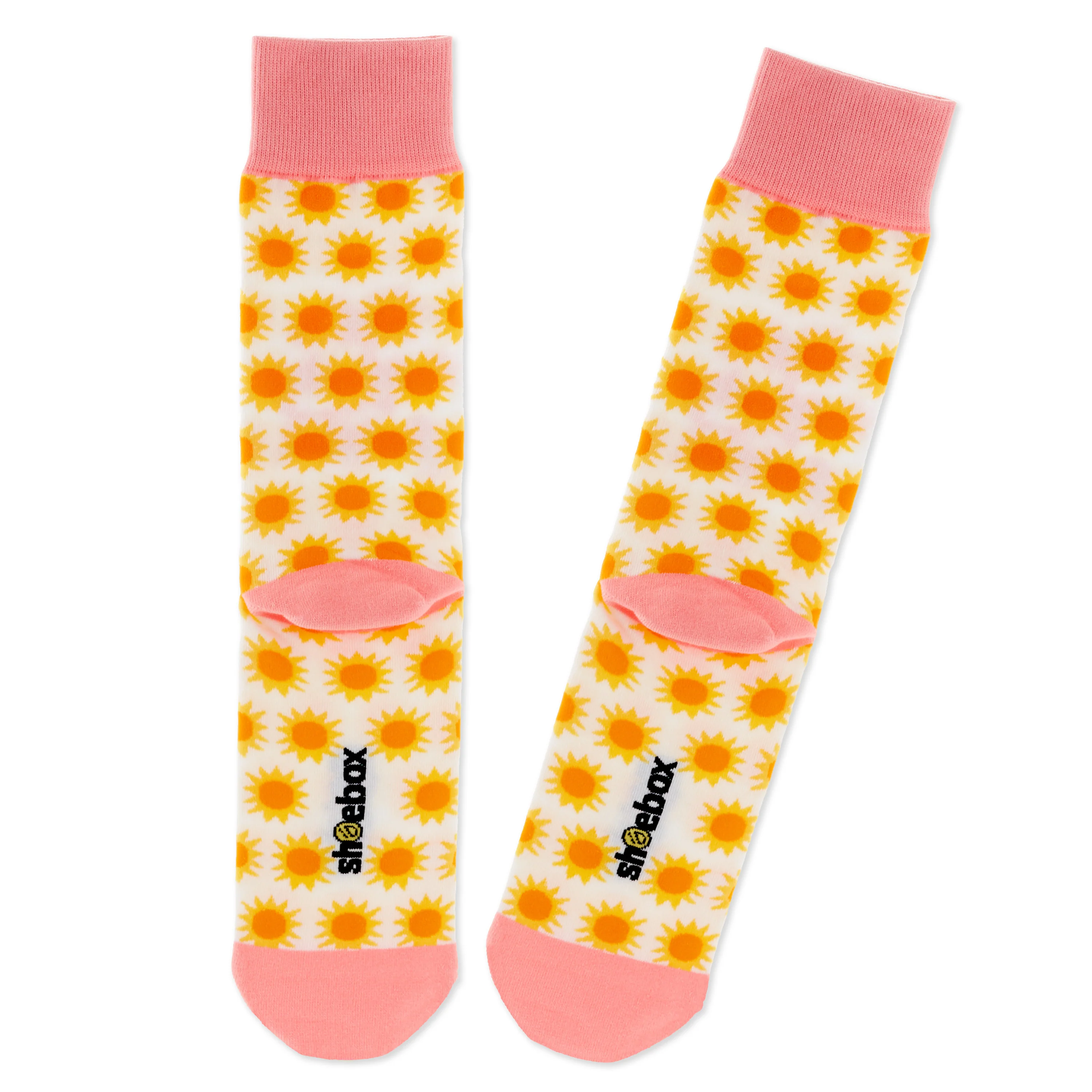 Shoebox Funny Pair of Socks - Yellow Suns 'Not A Morning Person' - Image 2