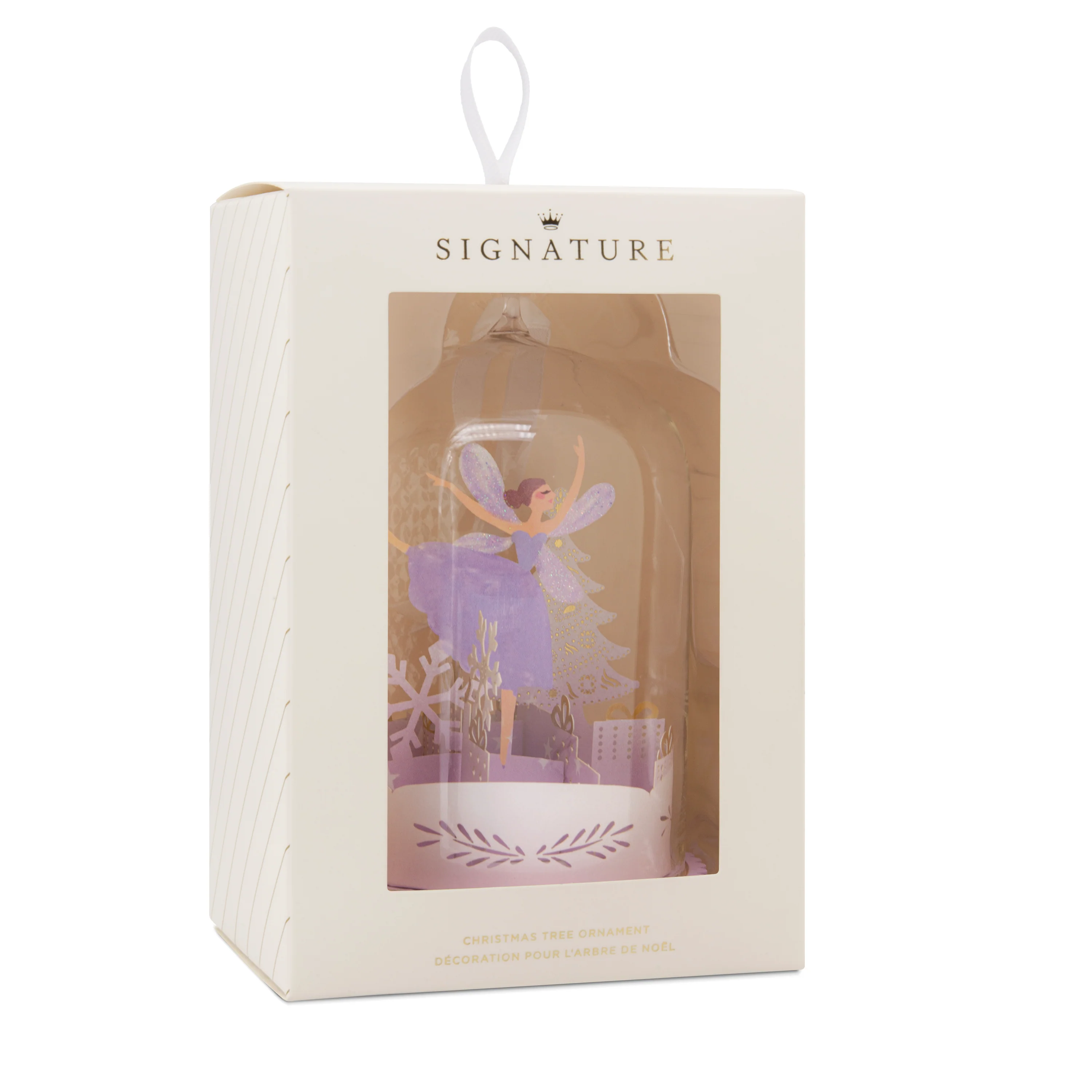 Signature Hanging Ornament - Glass Cloche Dancing Fairy - Image 2