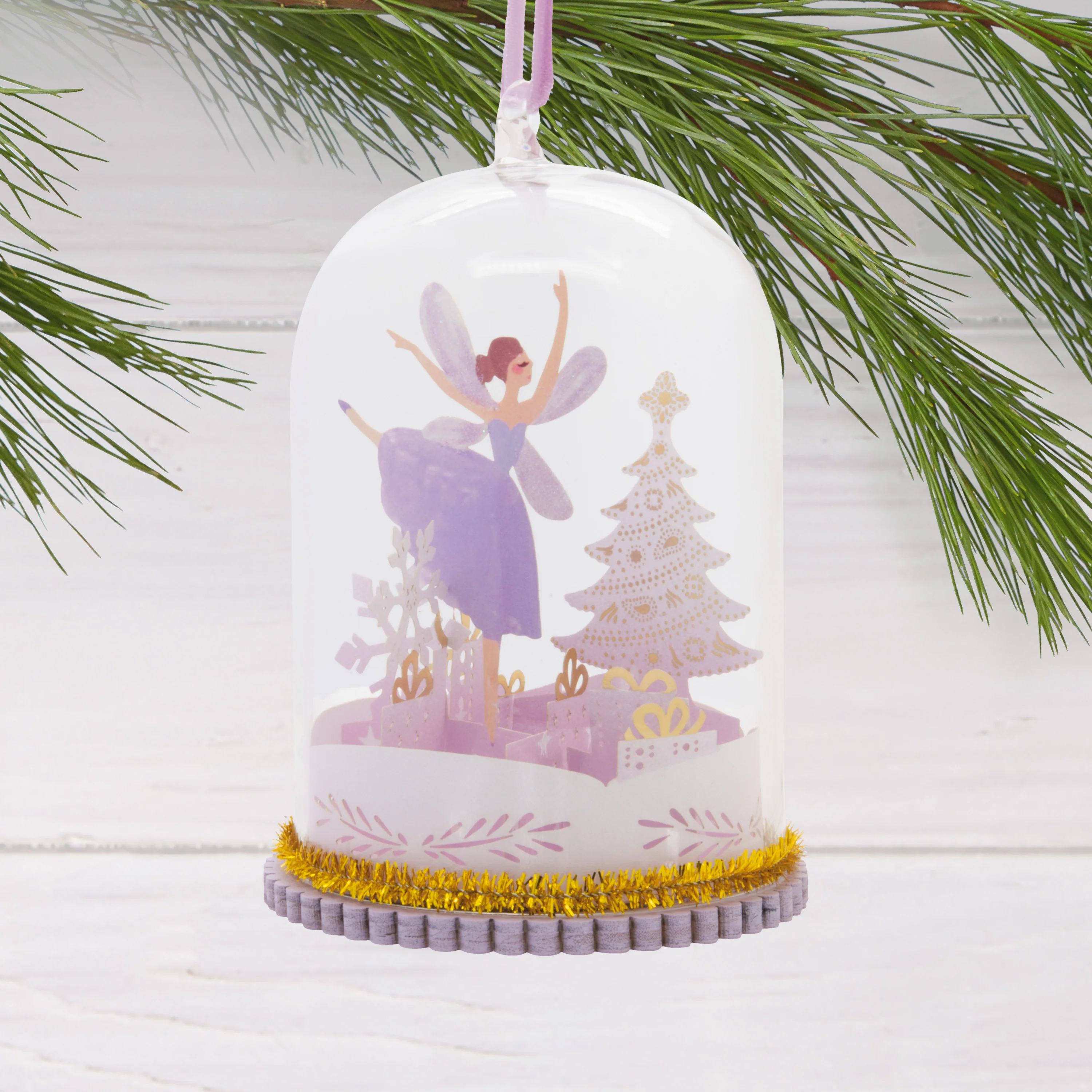 Signature Hanging Ornament - Glass Cloche Dancing Fairy - Image 6