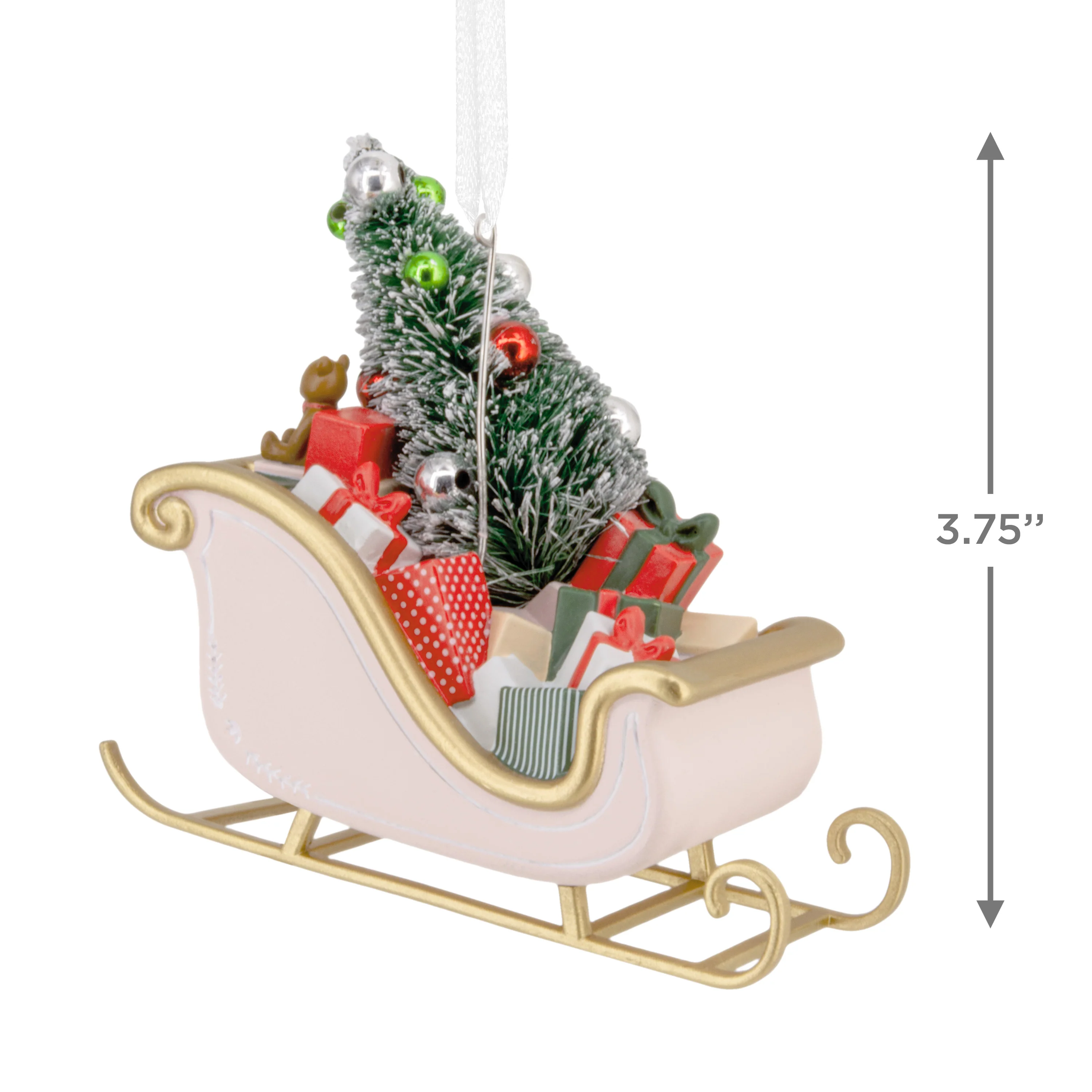 Signature Hanging Ornament - Santa's Sleigh & Gifts - Image 3