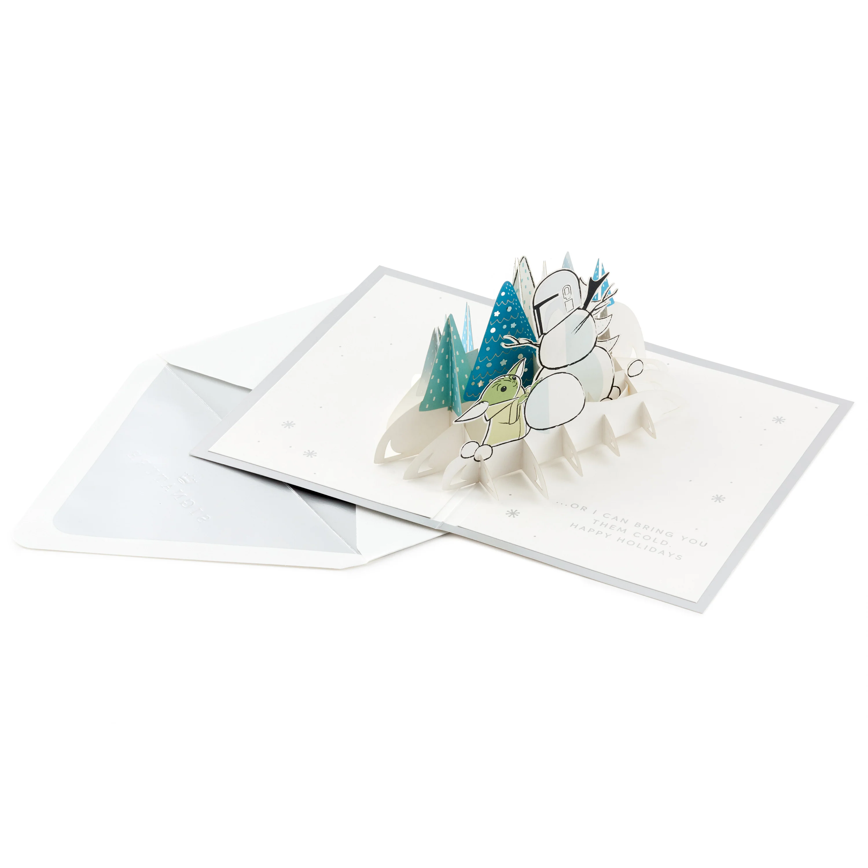 Signature Paper Wonder Christmas Card - 3D Pop Up The Mandalorian™ Design - Image 2