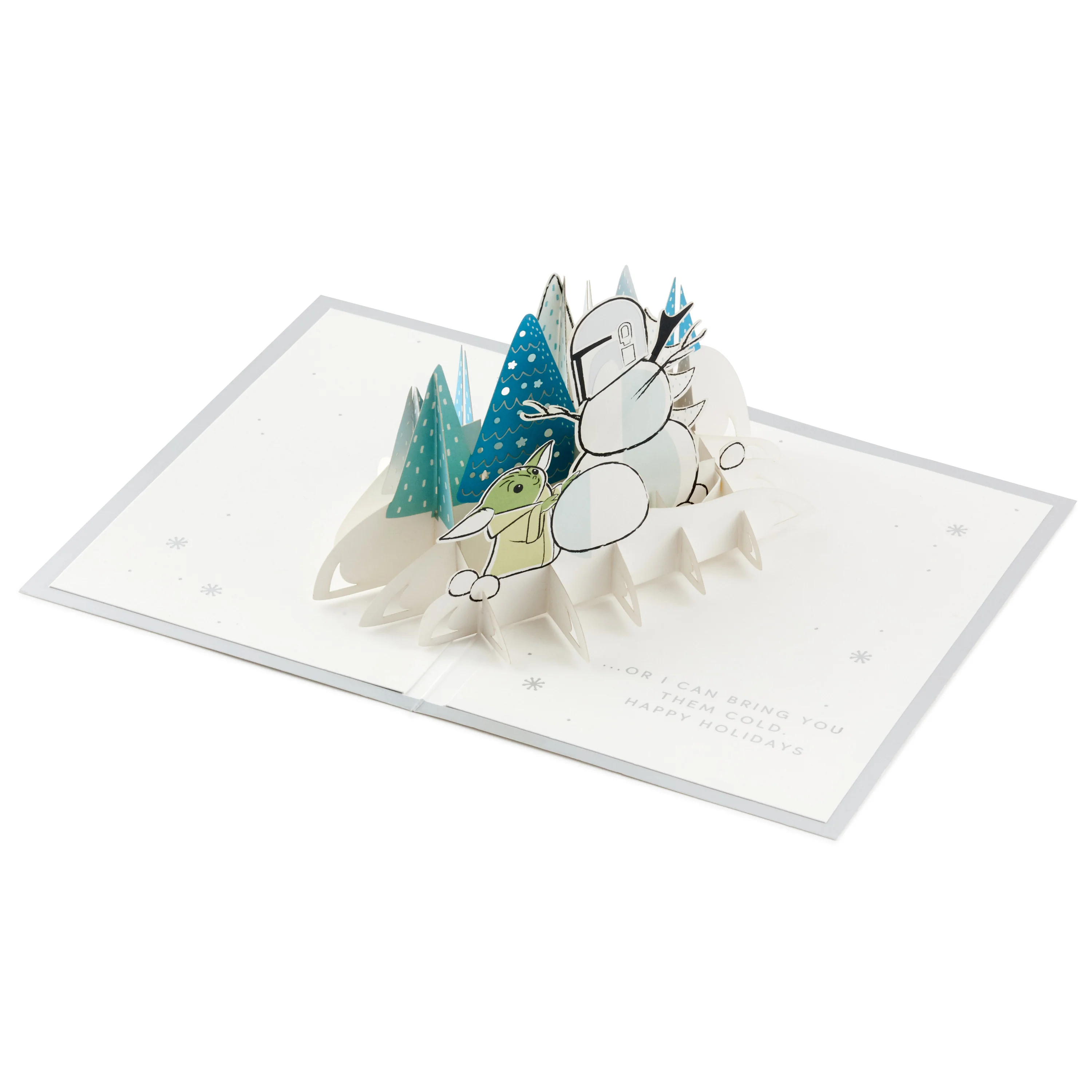 Signature Paper Wonder Christmas Card - 3D Pop Up The Mandalorian™ Design - Image 3