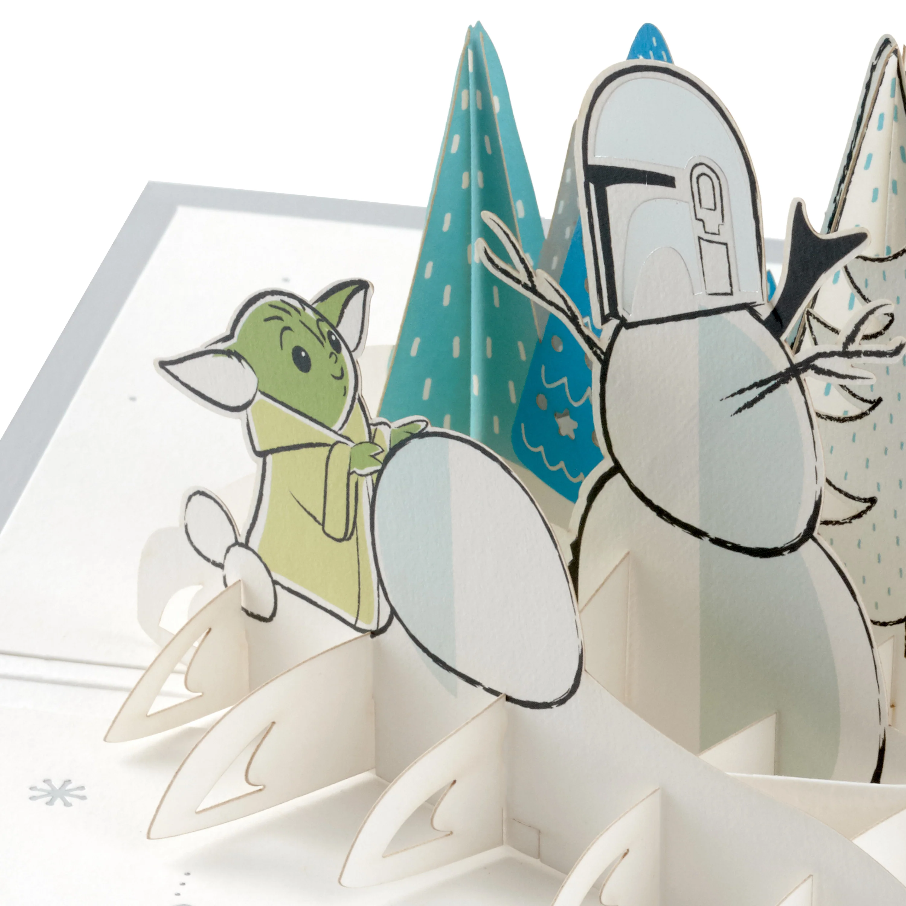 Signature Paper Wonder Christmas Card - 3D Pop Up The Mandalorian™ Design - Image 5