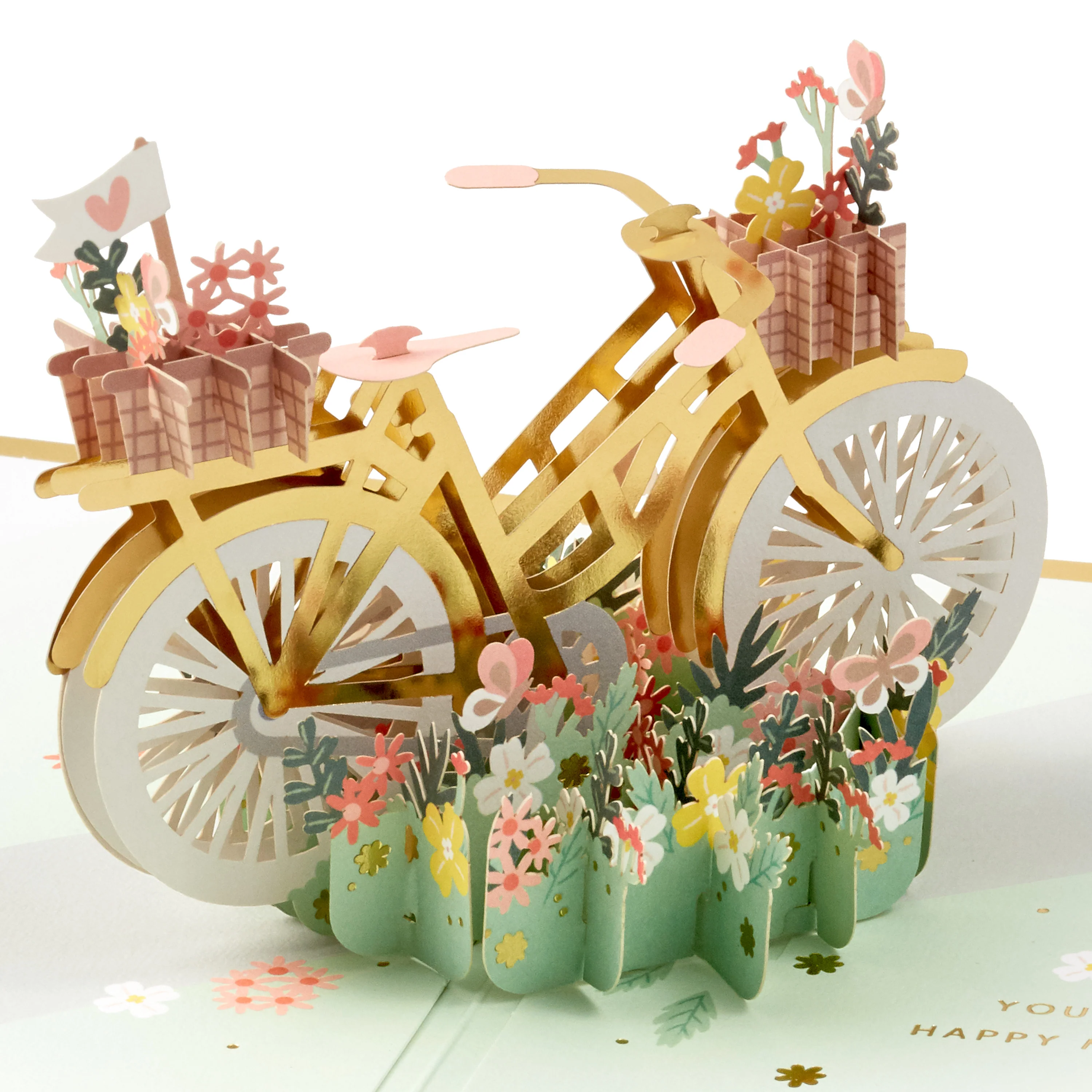 Signature Paper Wonder Collection 3D Pop-Up Bicycle Mother's Day Card
