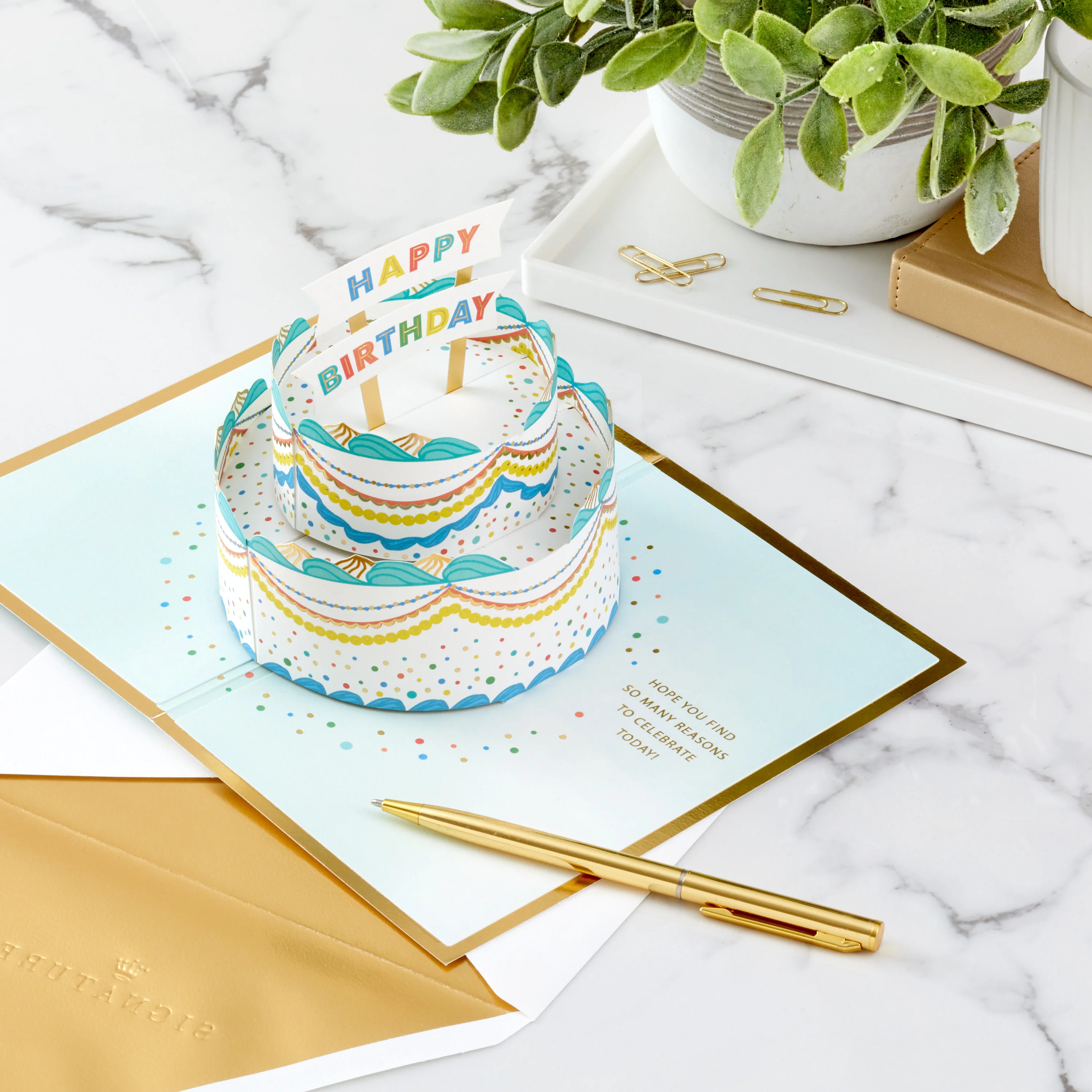 Signature Paper Wonder Collection 3D Pop-Up Cake Birthday Card - Image 5