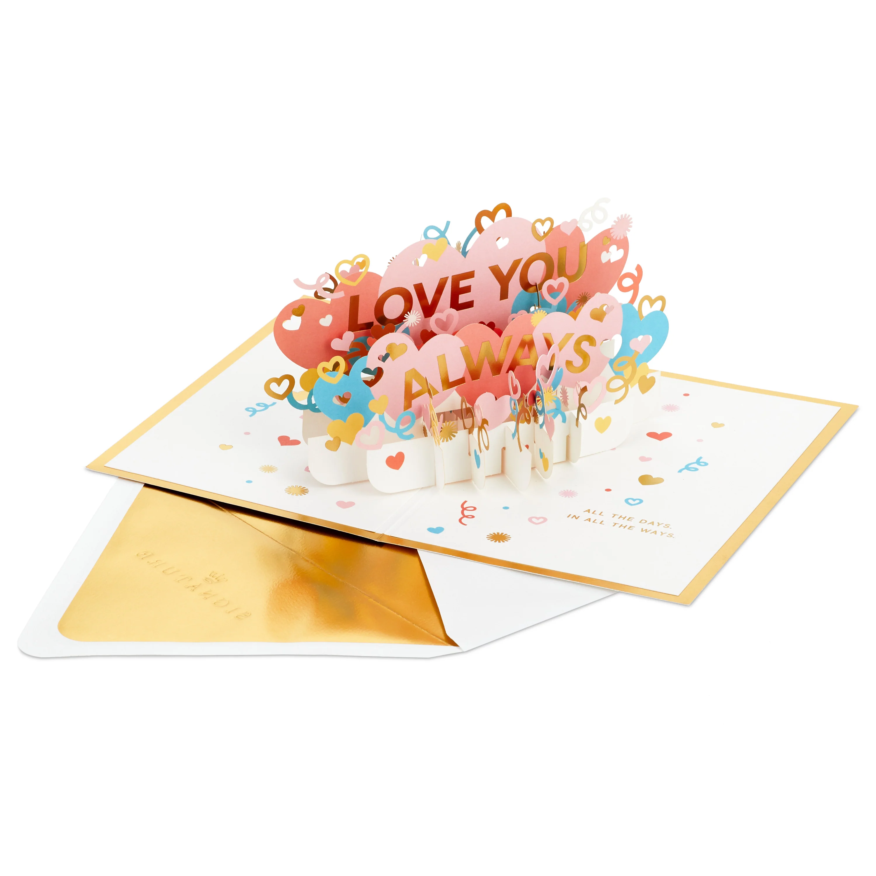 Signature Paper Wonder Collection 3D Pop-Up Love You Celebration Card - Image 2